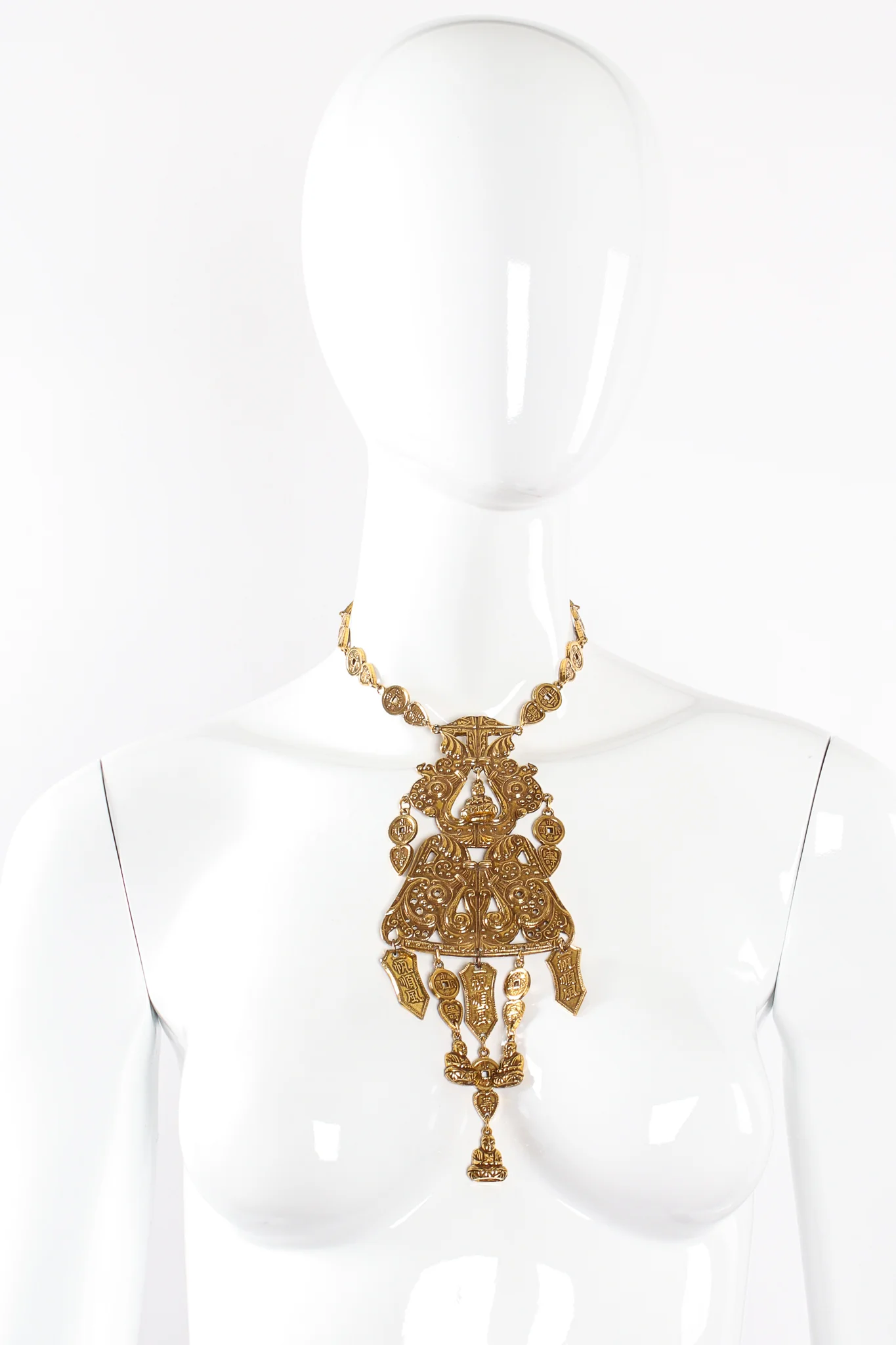 Buddha Scroll Plate Pendant - Image 2