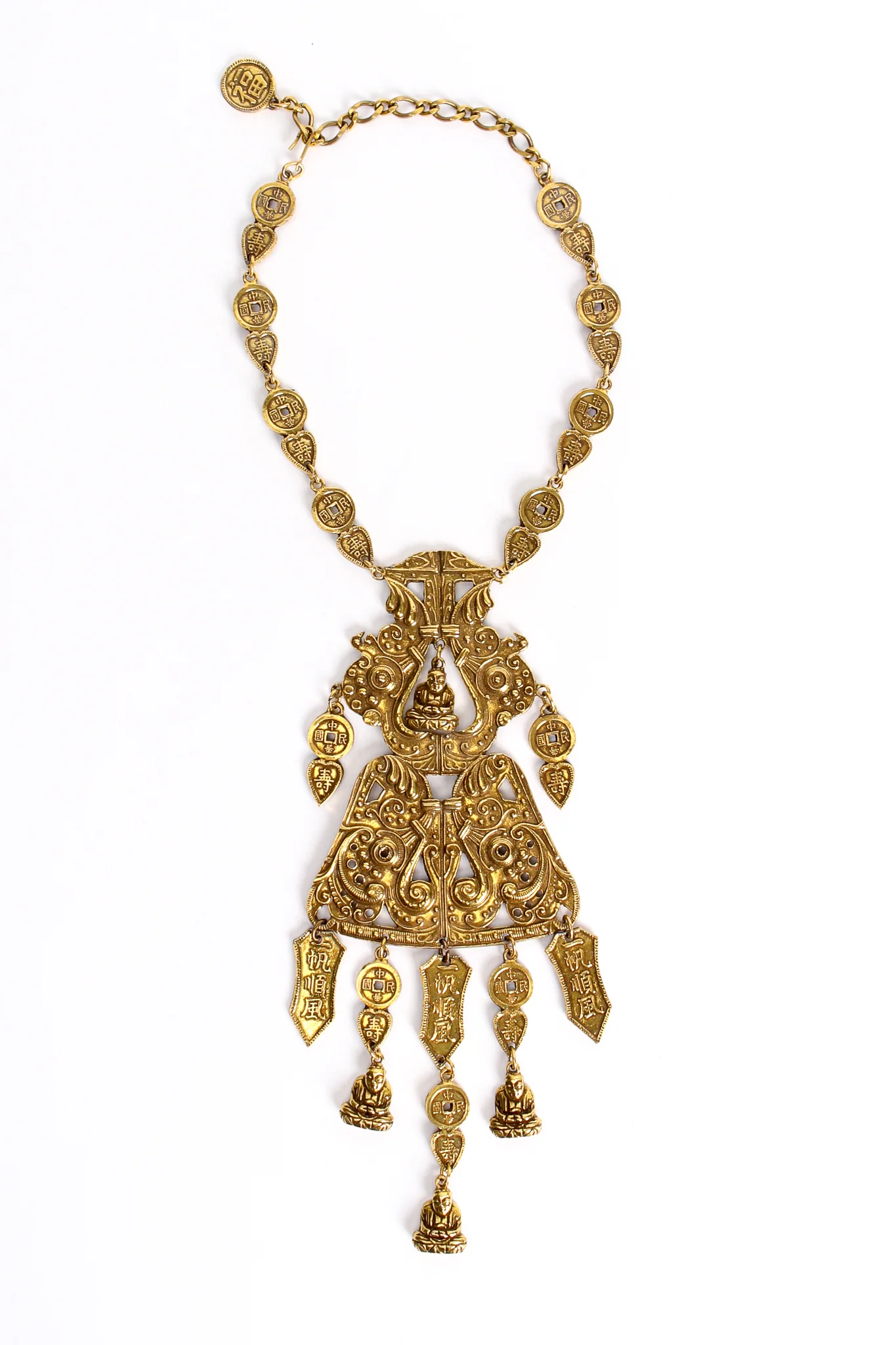 Buddha Scroll Plate Pendant - Image 3