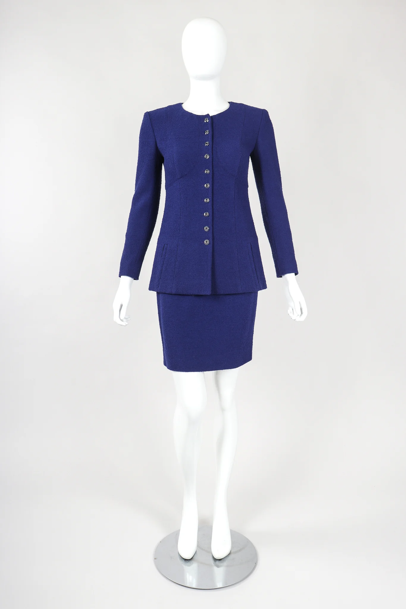 Bustier Bouclé Jacket & Skirt Suit - Image 2