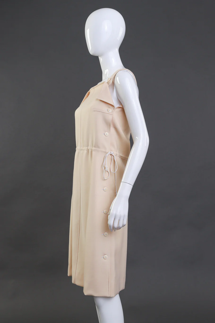 Buttercream Pinafore Wool Dress - Image 2