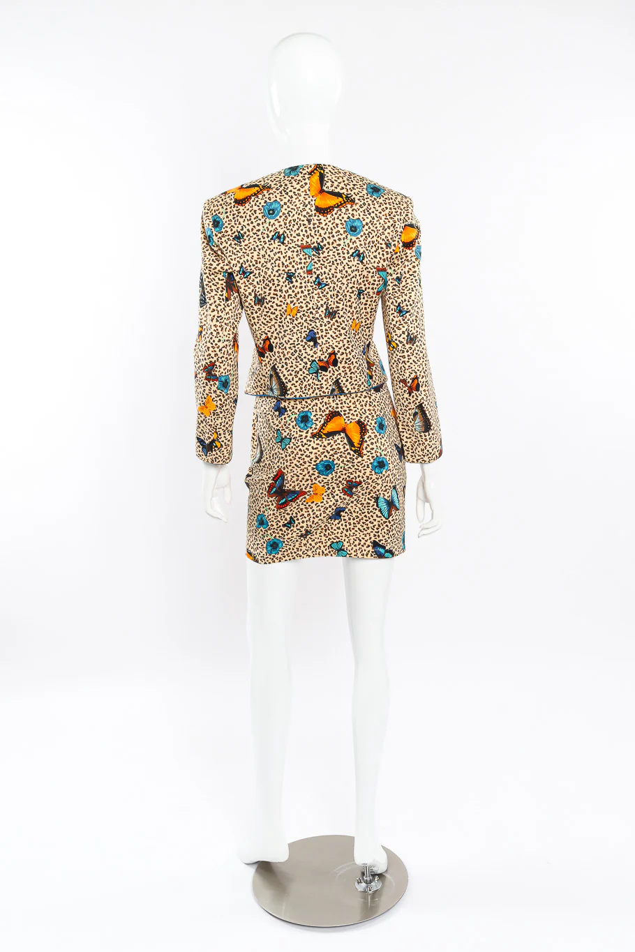 Butterfly Leopard Jacket & Skirt Set - Image 4