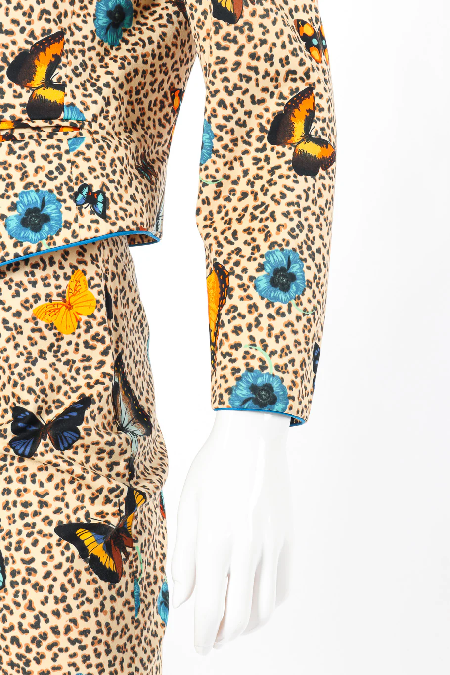 Butterfly Leopard Jacket & Skirt Set - Image 8