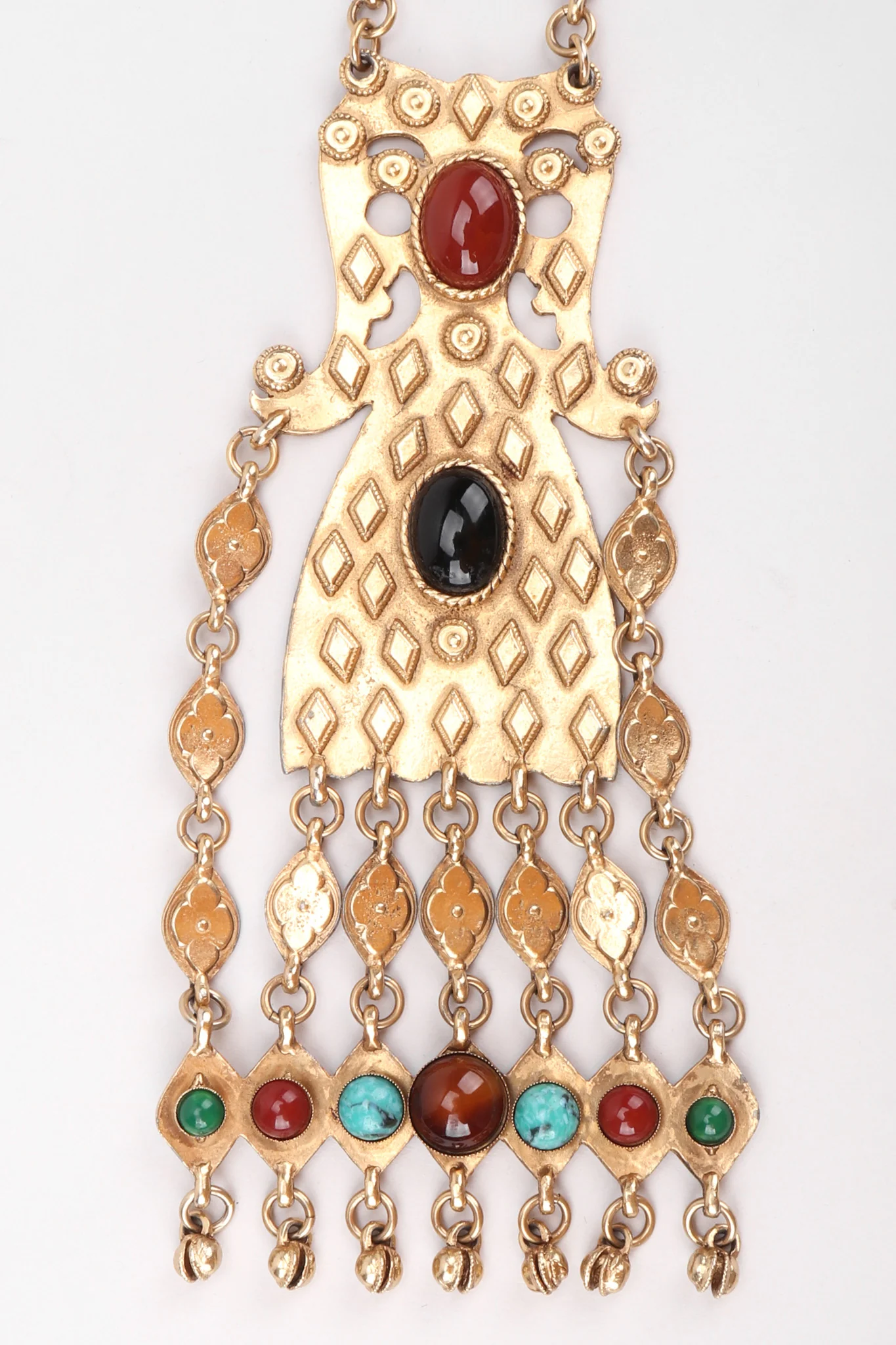 Byzantine Cabochon Plate Necklace - Image 4