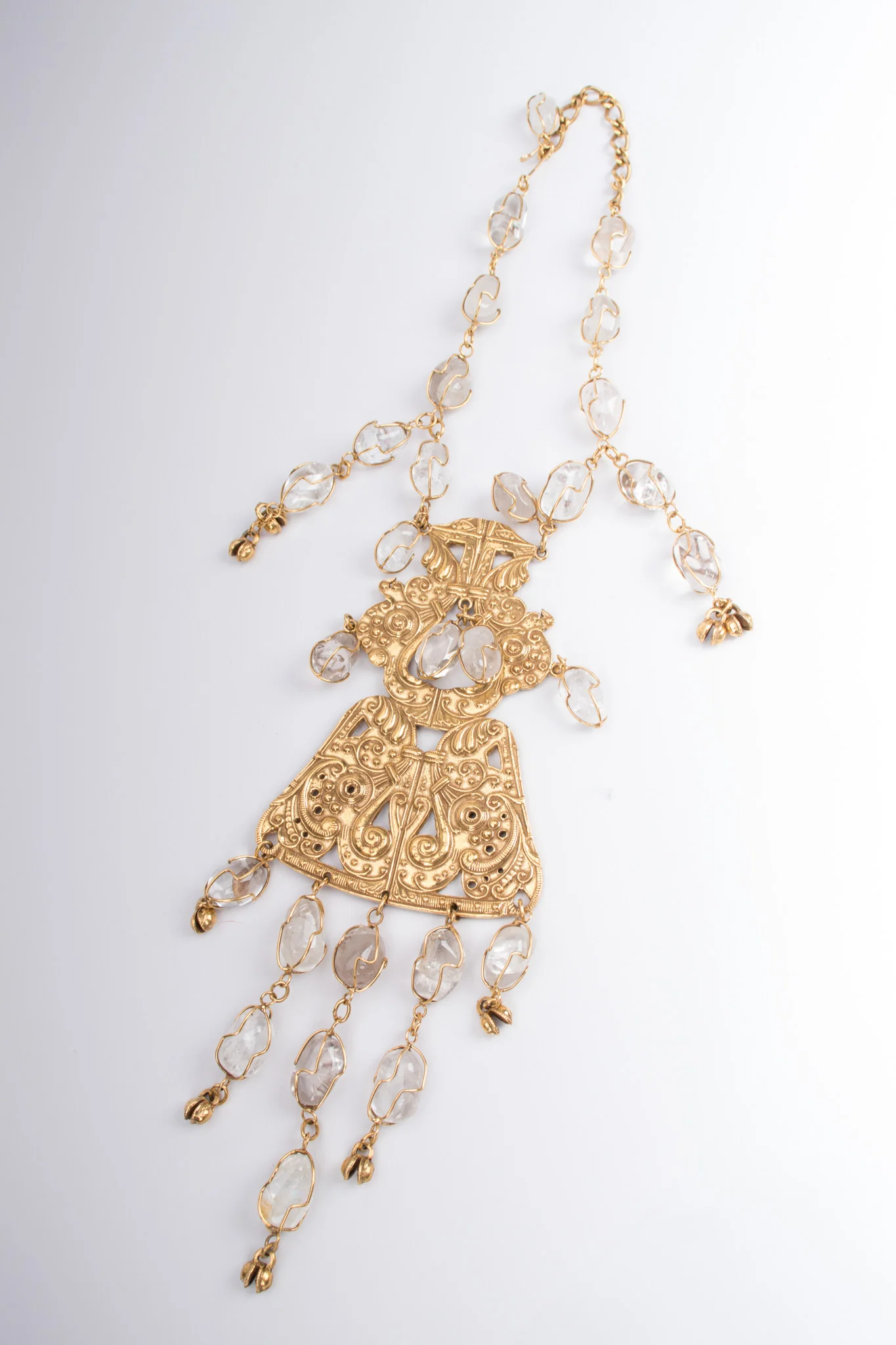 Byzantine Crystal Mint Necklace - Image 2