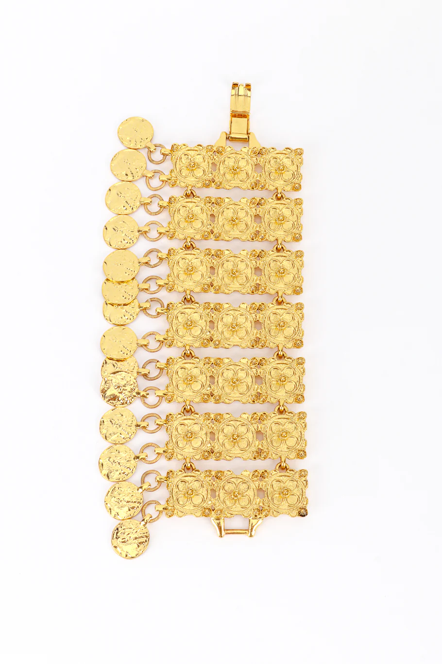 Byzantine Link Coin Drop Bracelet - Image 3
