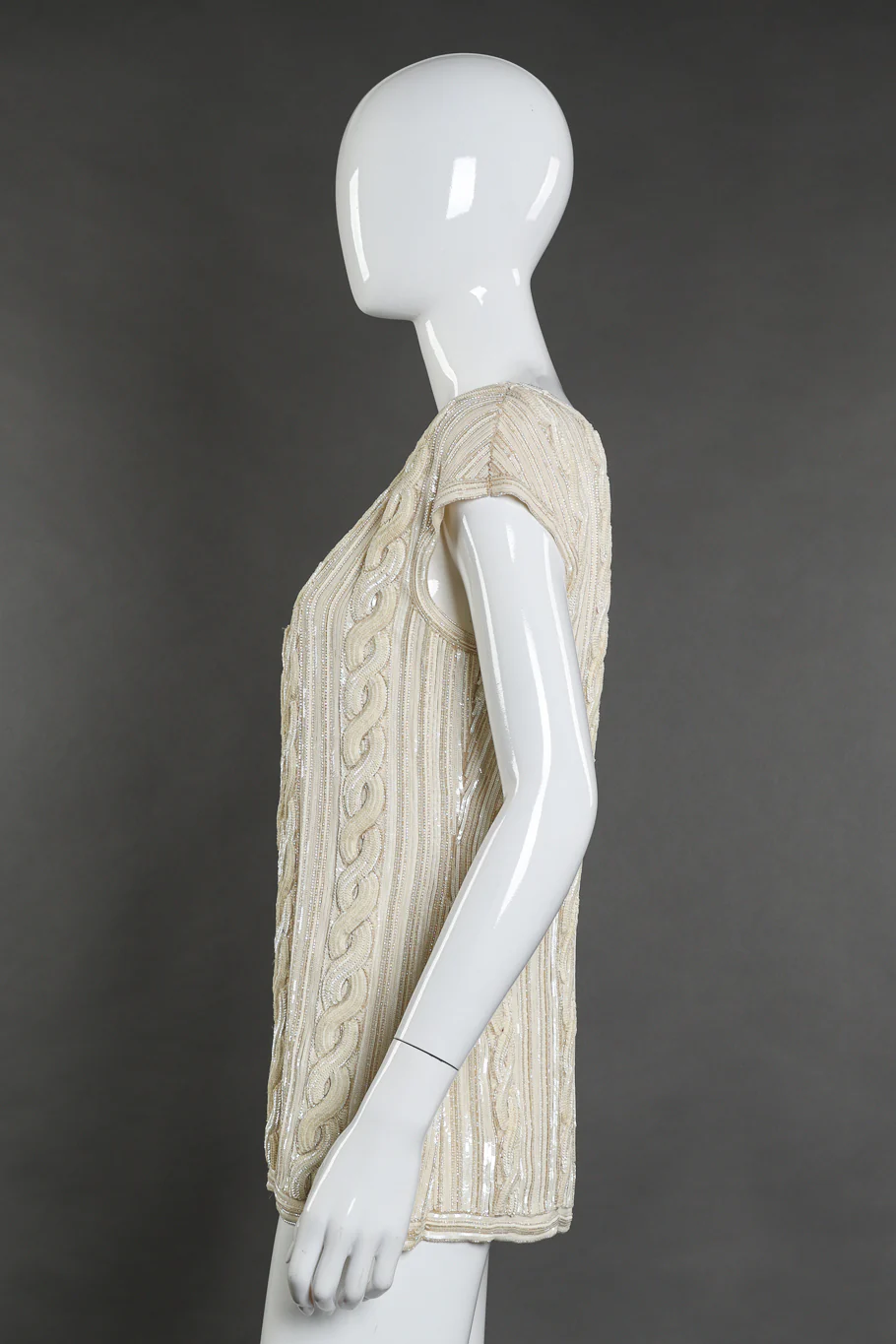 Cable Knit Sequin Top - Image 2