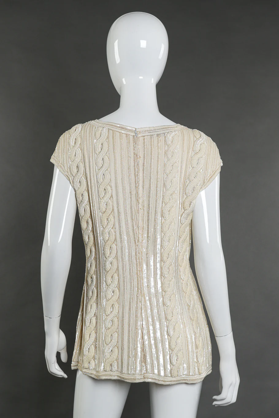 Cable Knit Sequin Top - Image 3