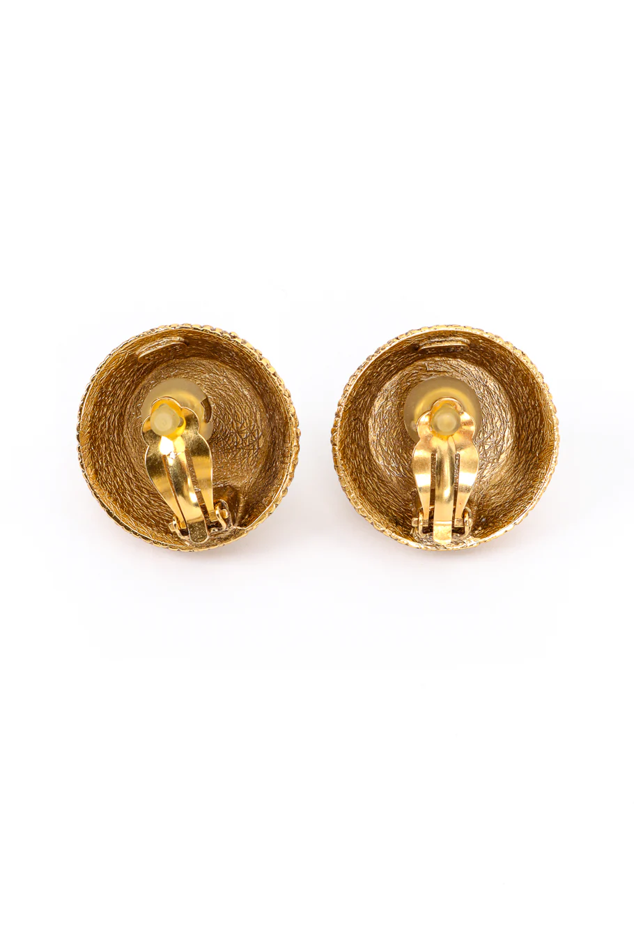 Cabochon Button Earrings - Image 4