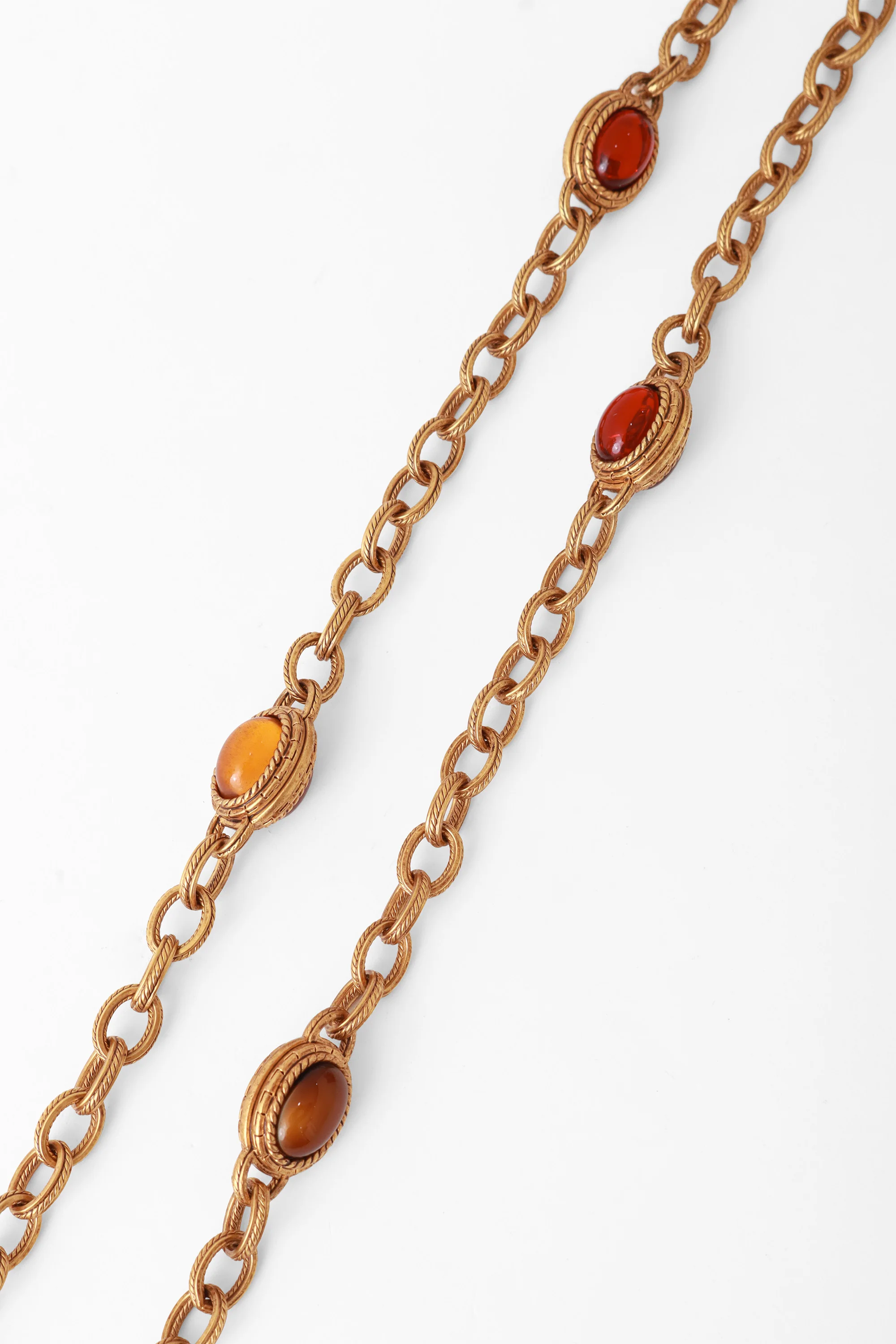 Cabochon Chain Station Necklace - Image 6