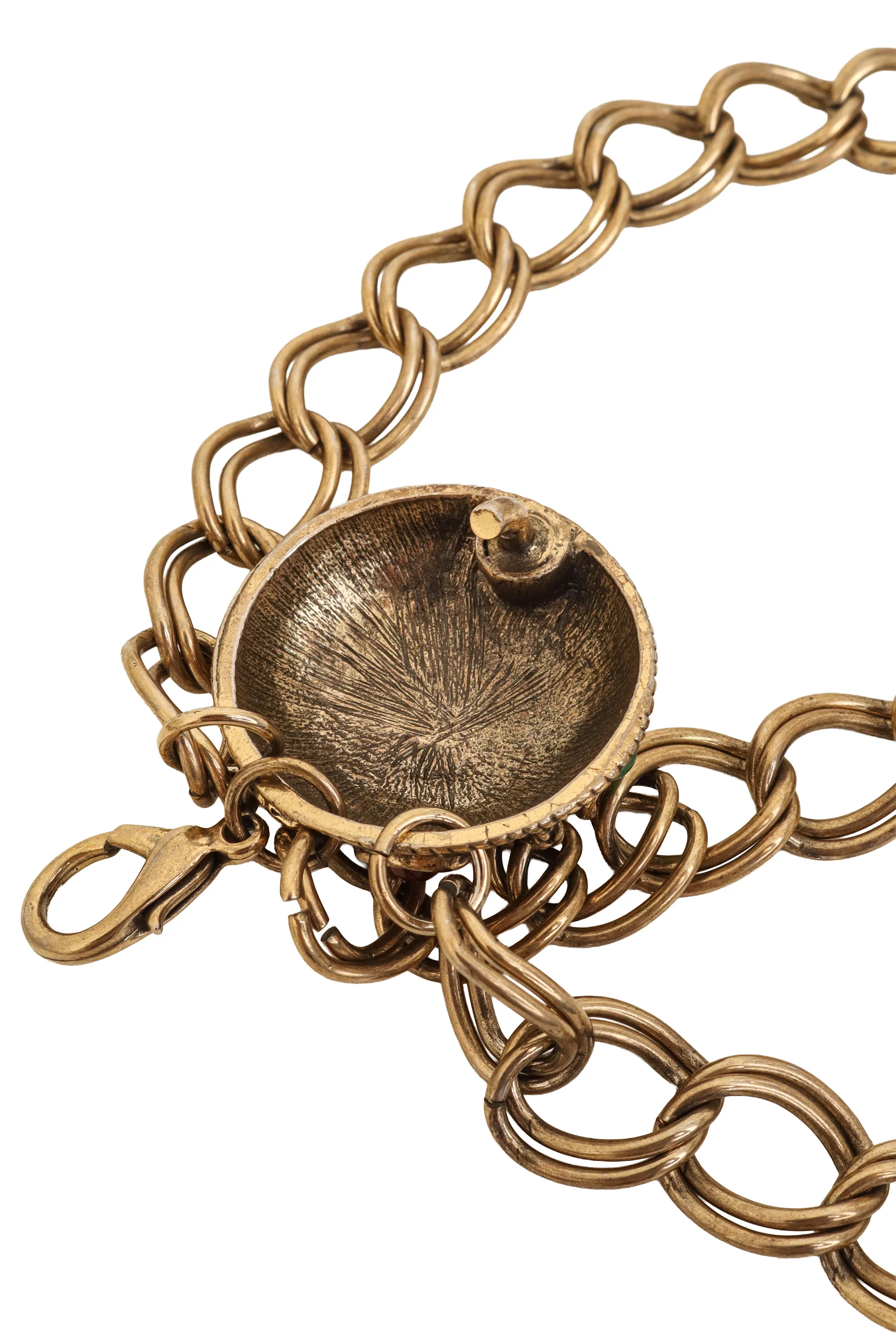 Cabochon Orb Chain Drape Belt - Image 5