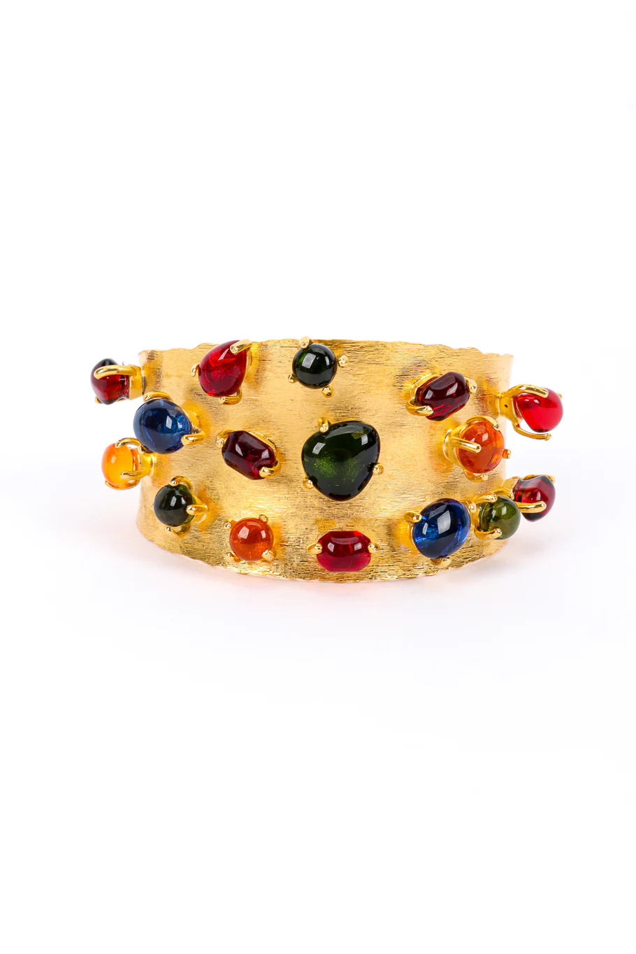 Cabochon Stone Cuff Bracelet