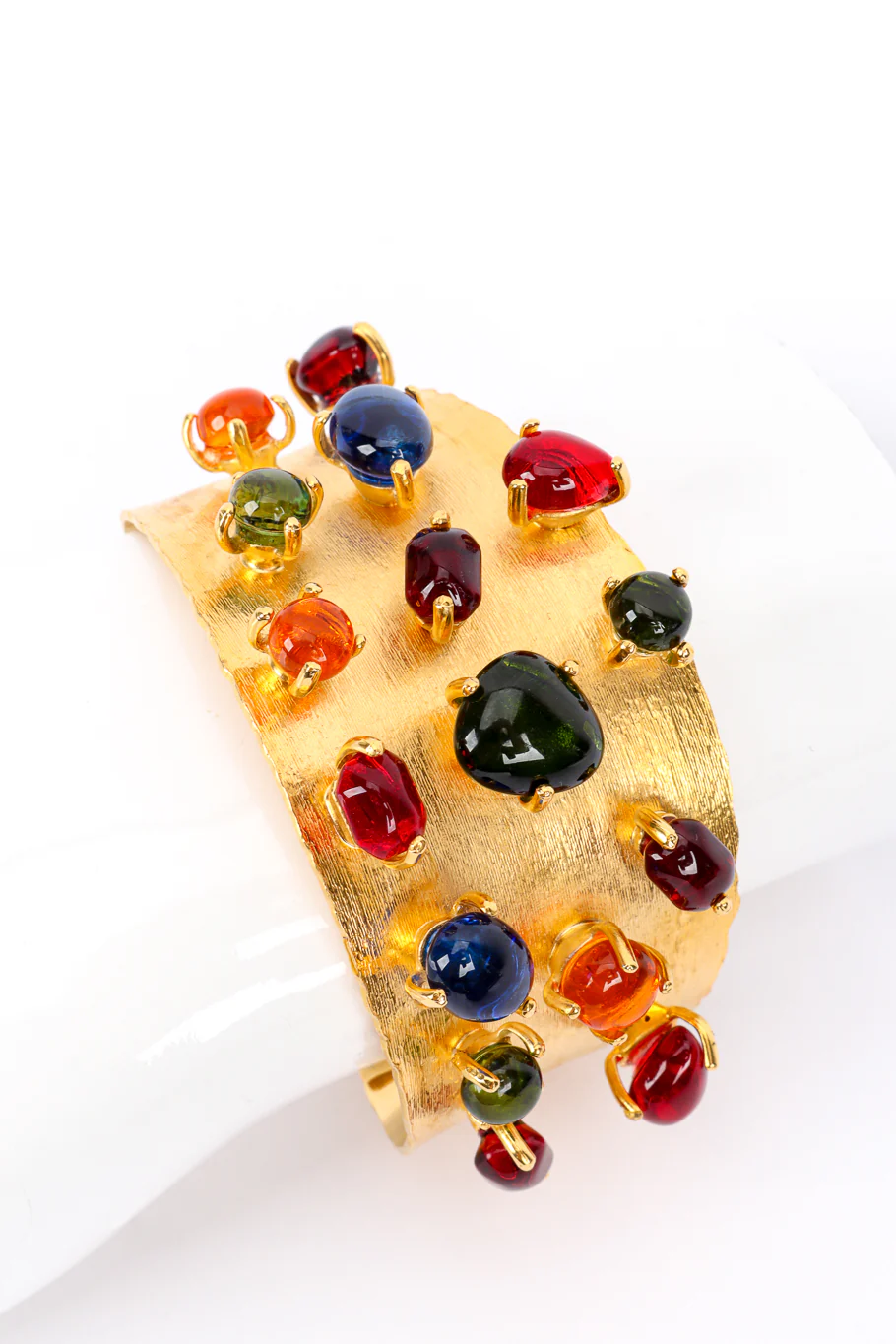 Cabochon Stone Cuff Bracelet - Image 3
