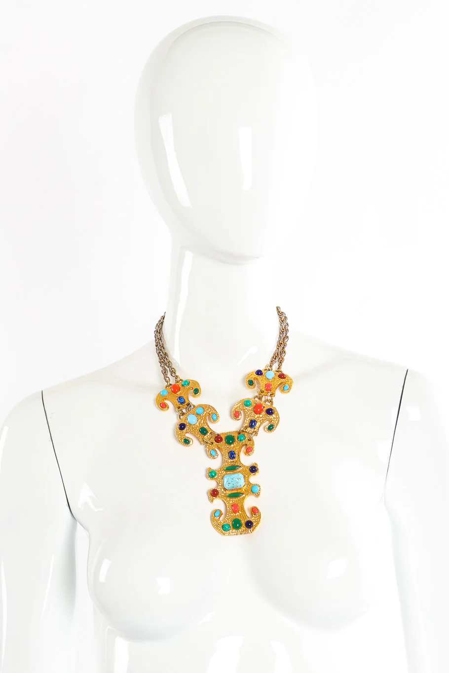 Cabochon Tablet Collar Necklace - Image 2