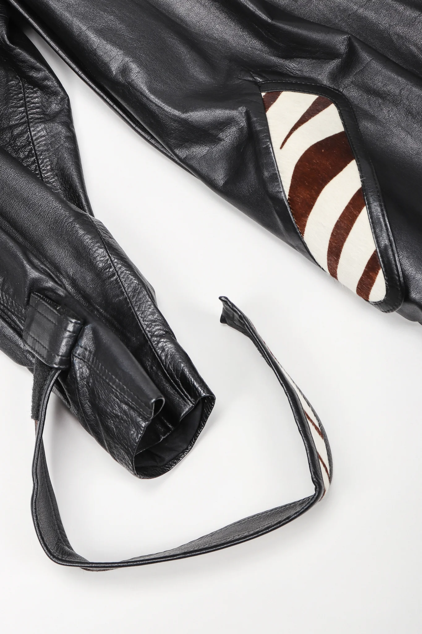 Calf Hair Leather Trench Coat - Image 9
