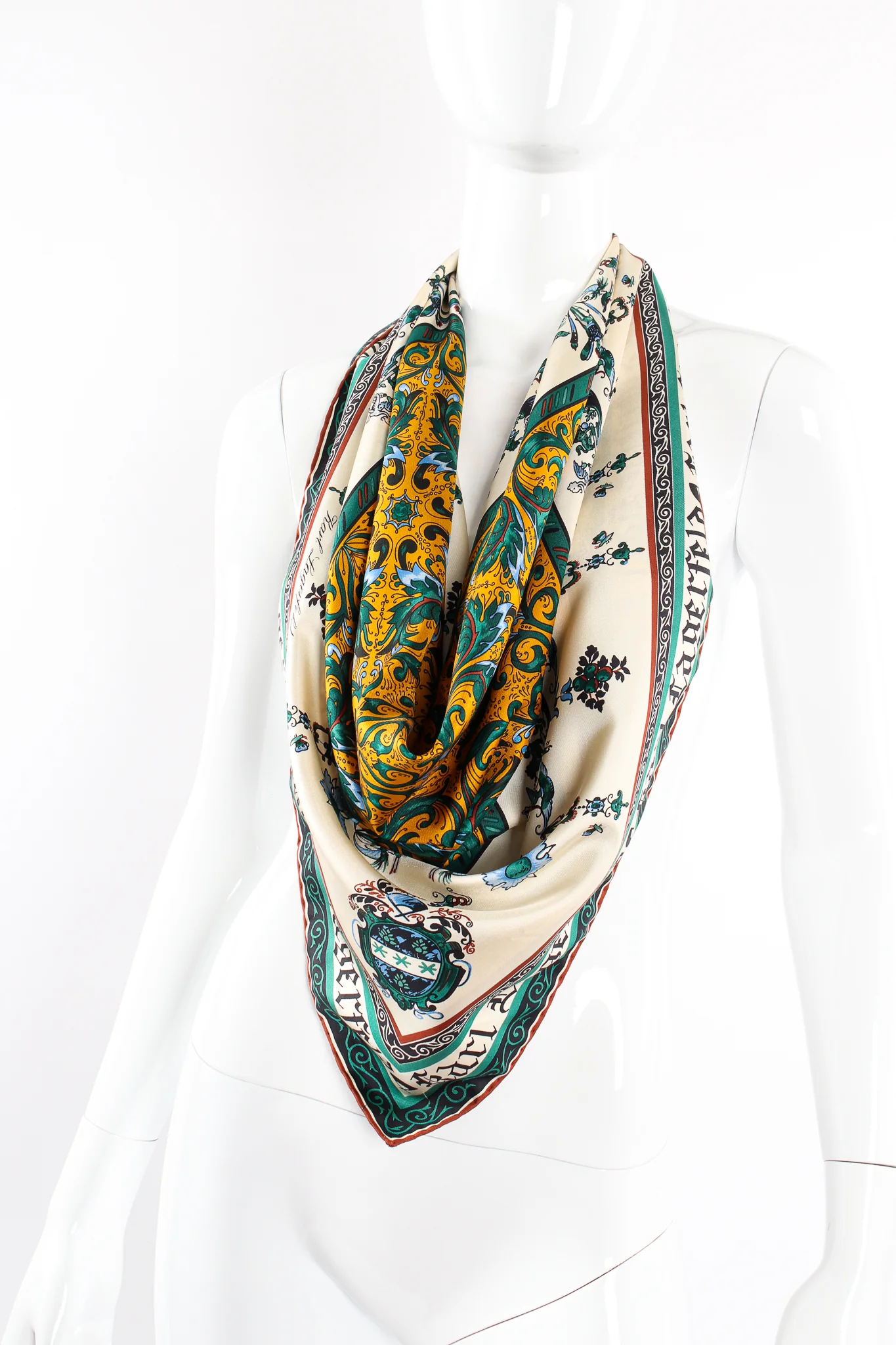 Calligraphic Illumination Art Scarf - Image 3
