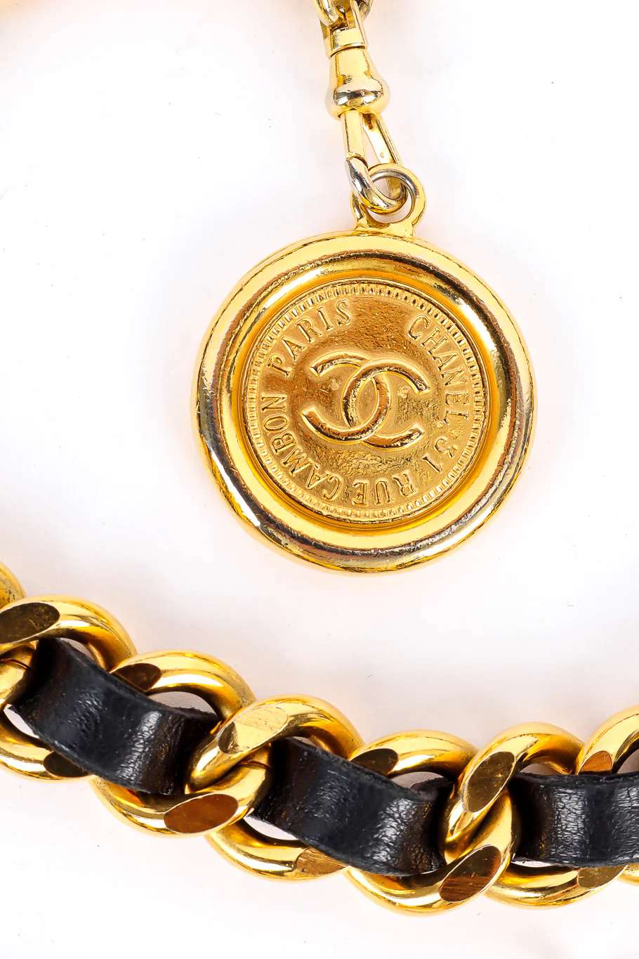 Cambon CC Leather Chain Belt - Image 9