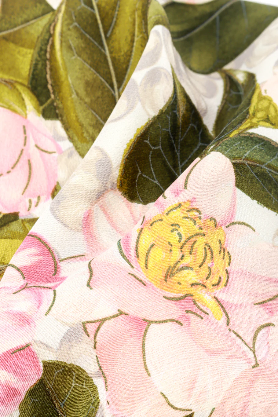 Camellia Floral Silk Scarf - Image 6
