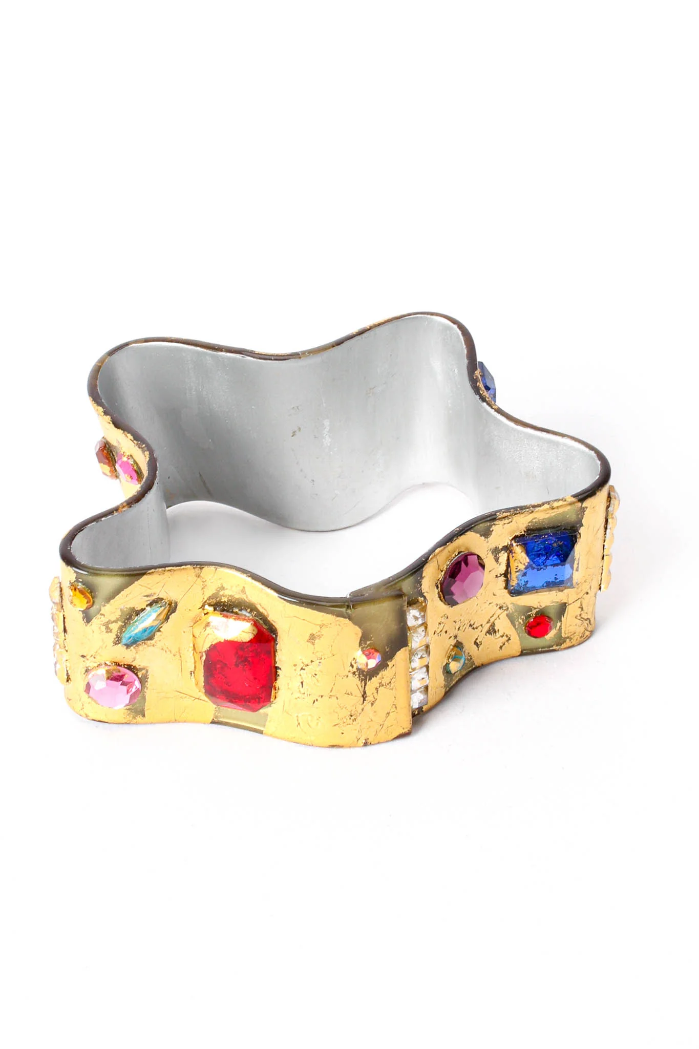 Jeweled Wavy Cuff Bracelet - Image 4