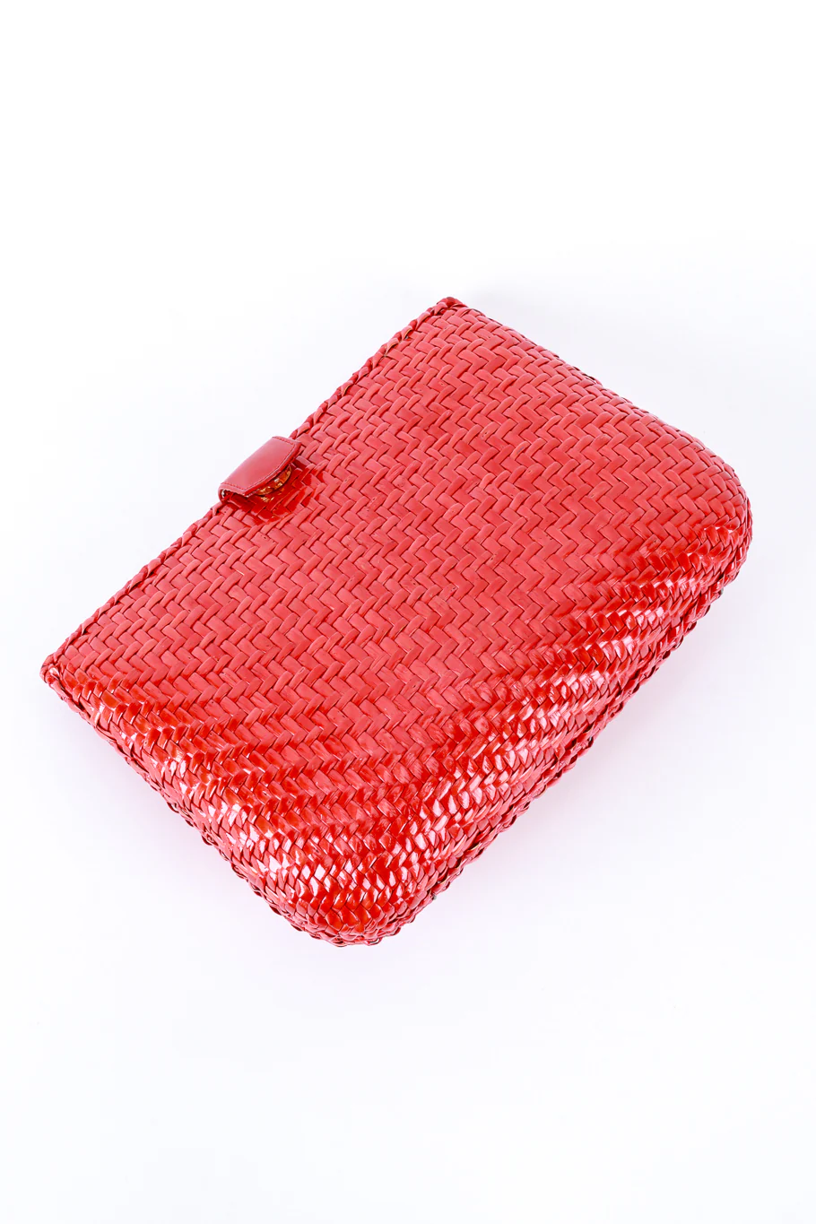 Candy Apple Wicker Clutch - Image 2