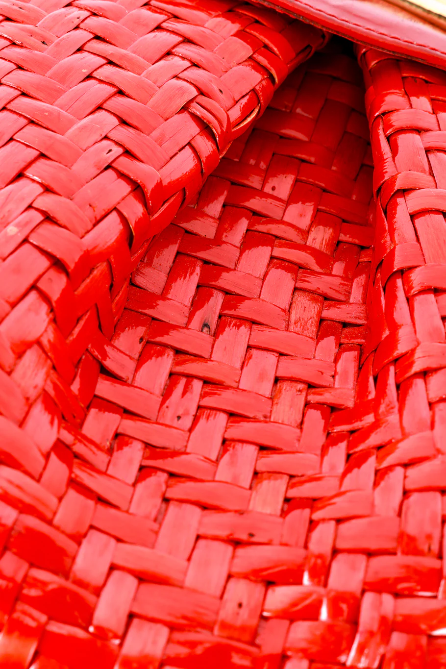 Candy Apple Wicker Clutch - Image 6