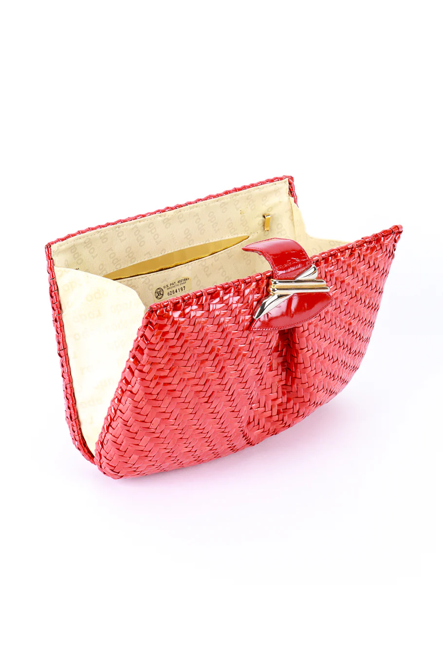 Candy Apple Wicker Clutch - Image 9