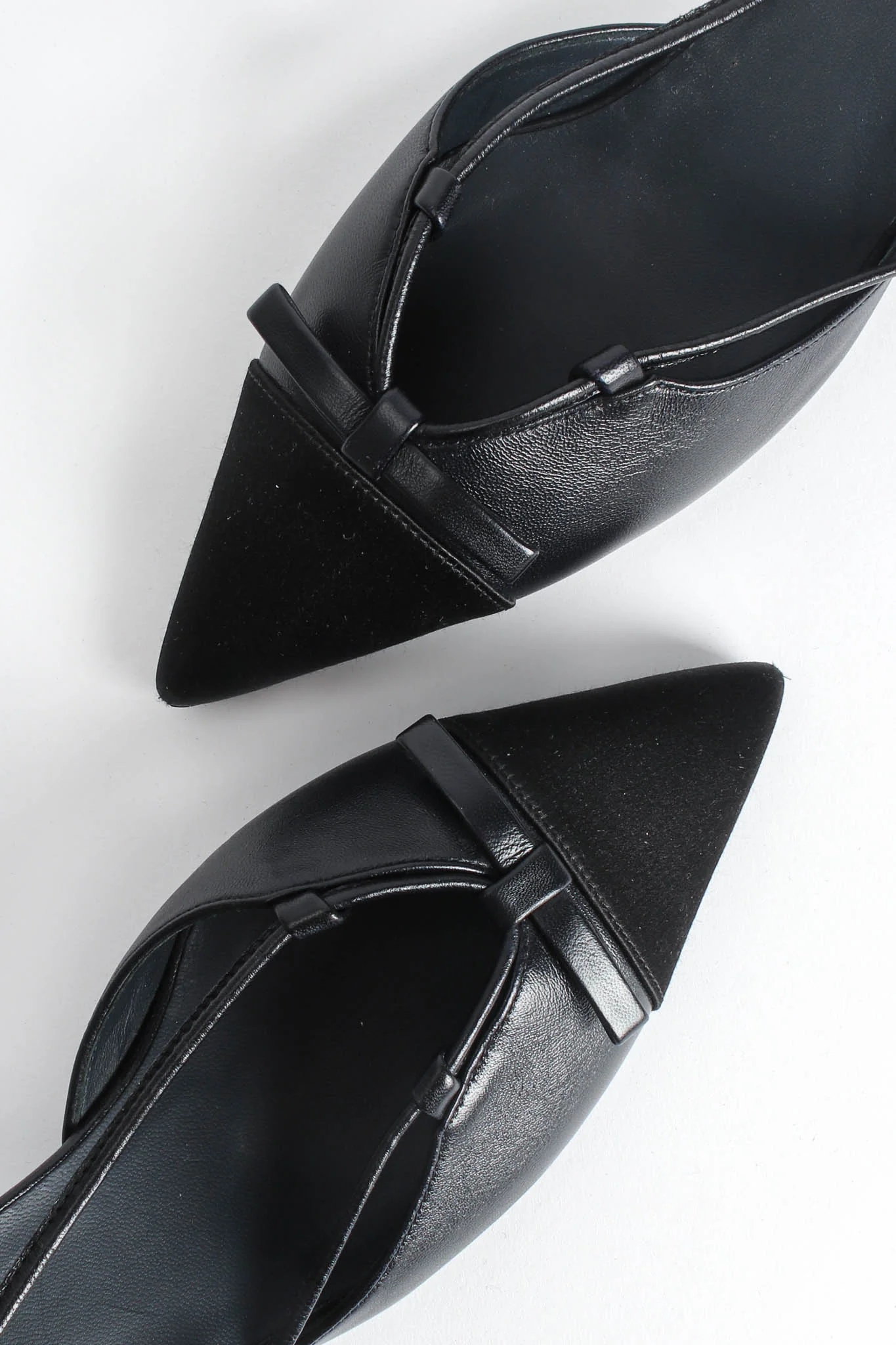 Cap Toe Bow Slingback Heels - Image 8