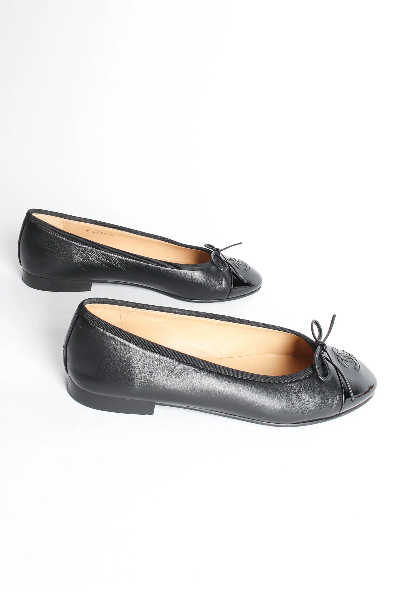 Cap Toe Leather Ballet Flats - Image 5
