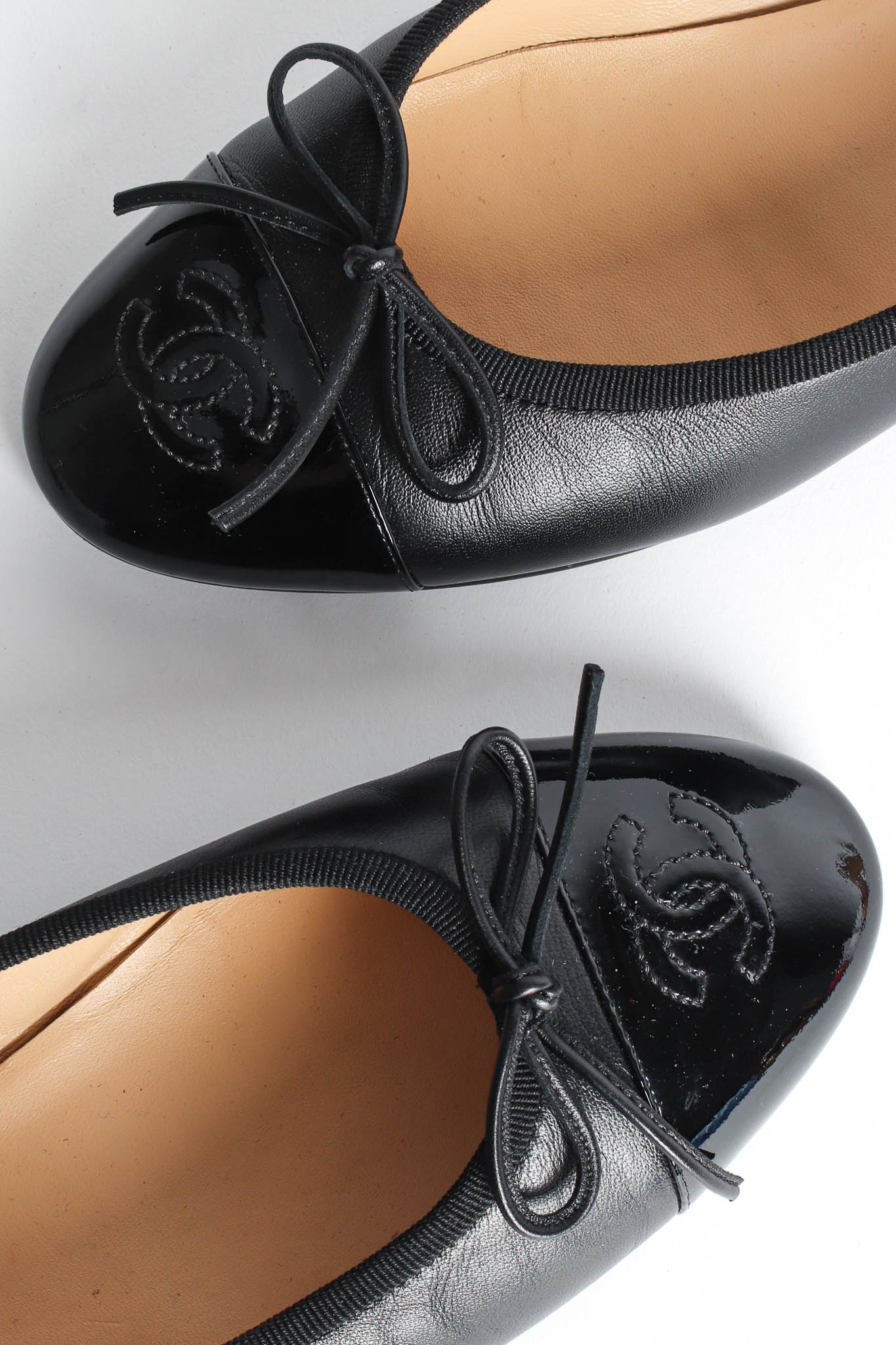 Cap Toe Leather Ballet Flats - Image 7