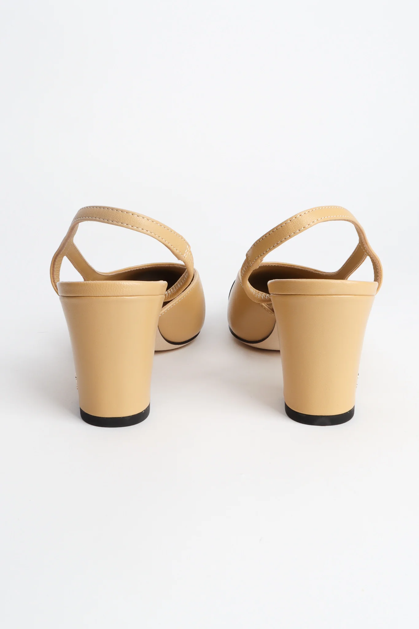 Cap Toe Slingback Heels - Image 8