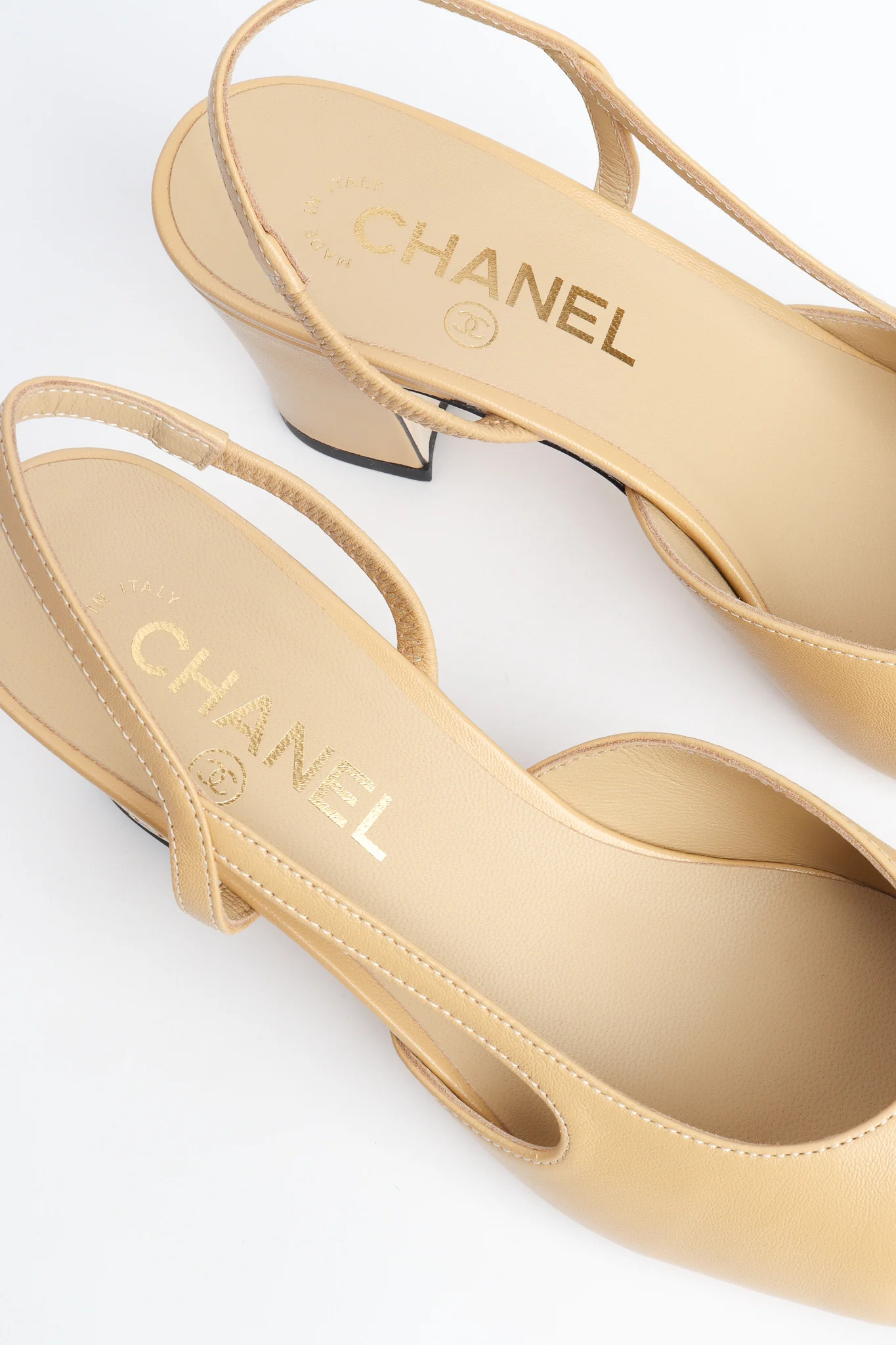 Cap Toe Slingback Heels - Image 9