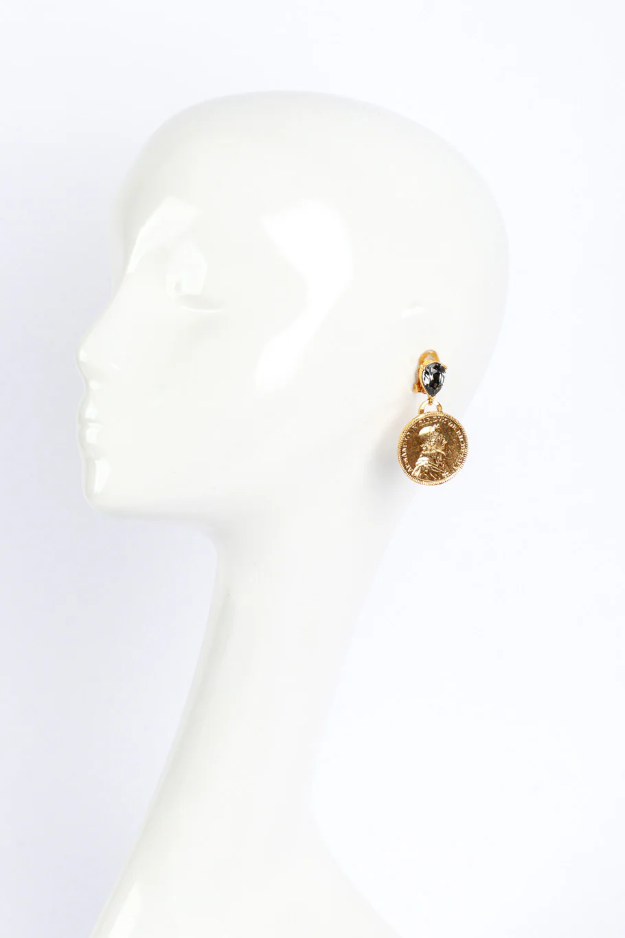 Cardinal Richelieu Coin Drop Earrings - Image 2
