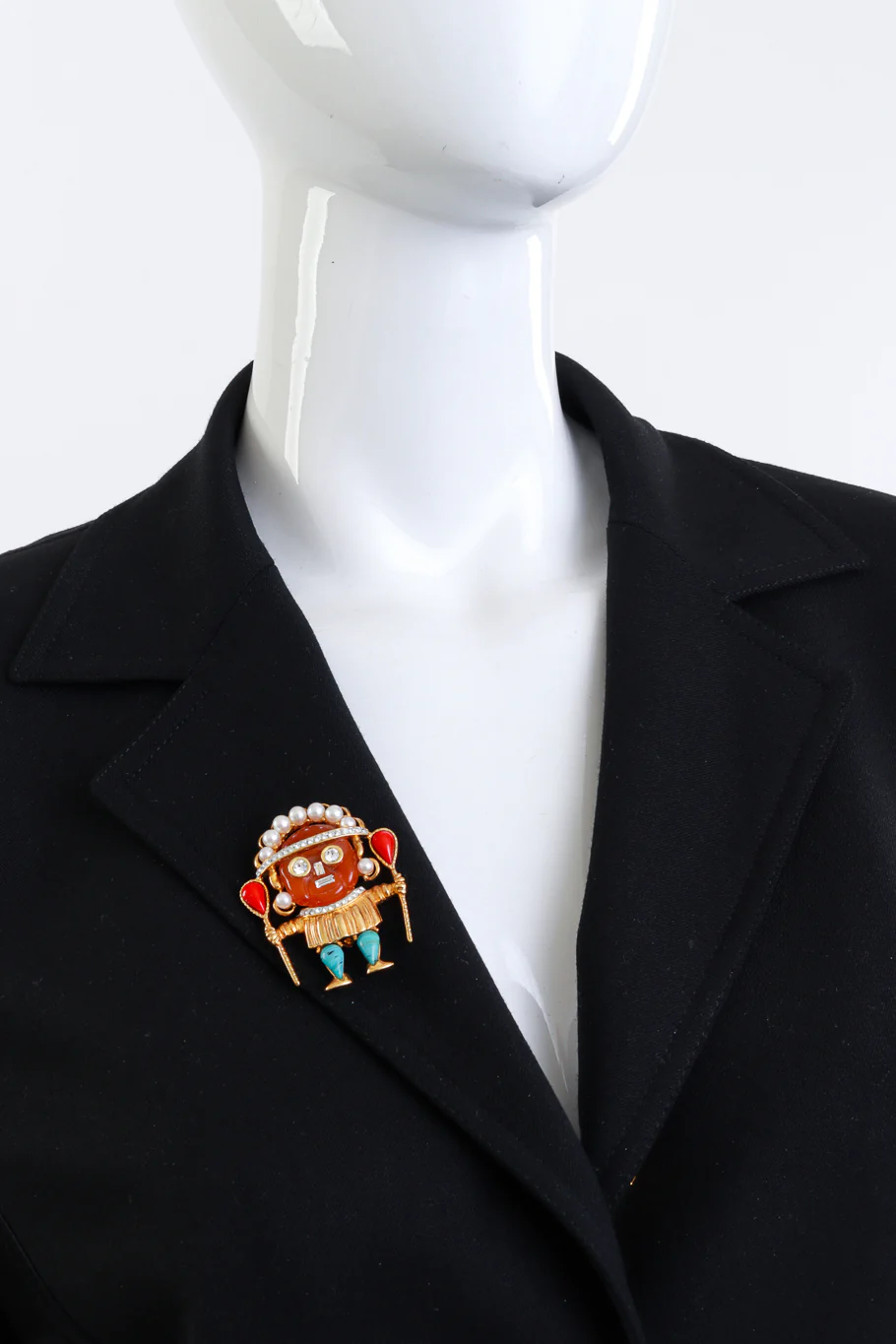 Carnelian Medicine Man Brooch - Image 2