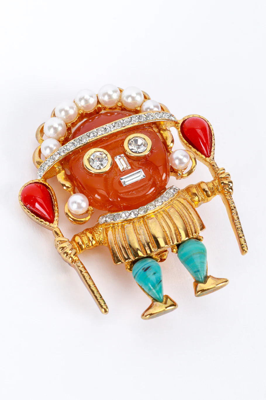 Carnelian Medicine Man Brooch - Image 3