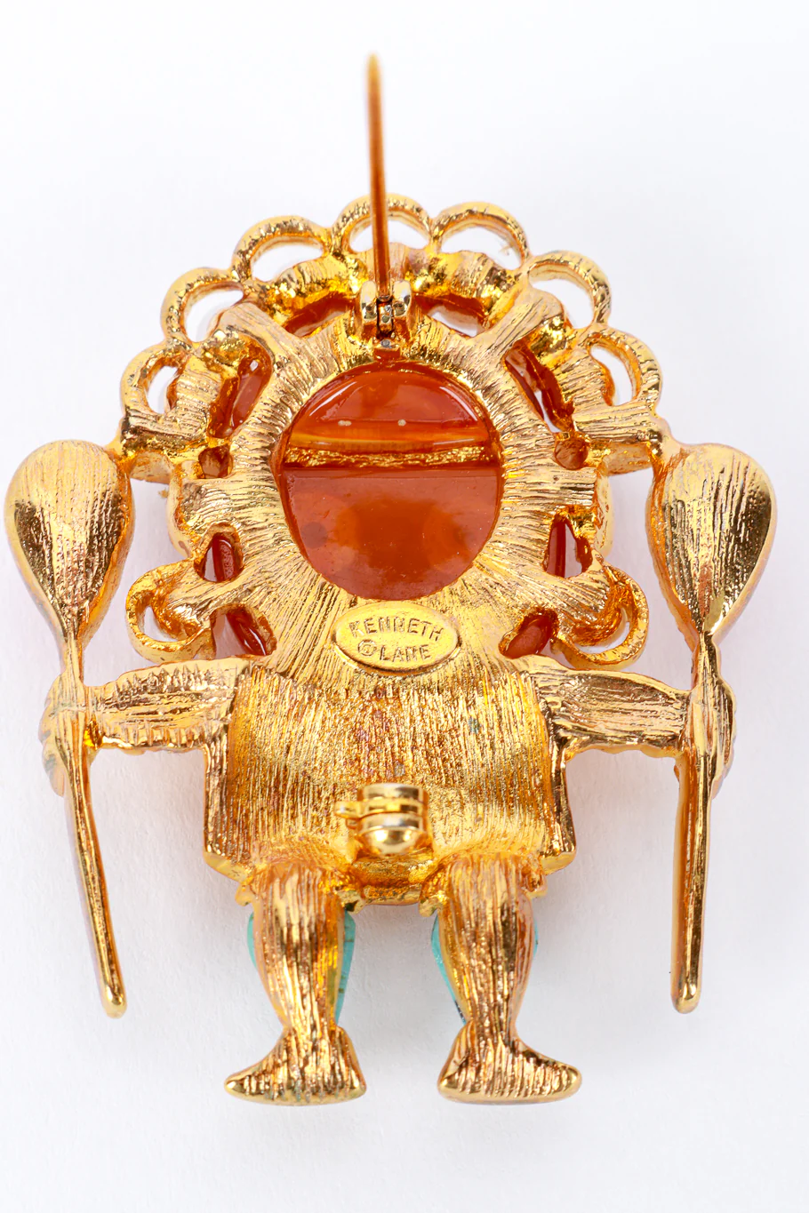Carnelian Medicine Man Brooch - Image 6