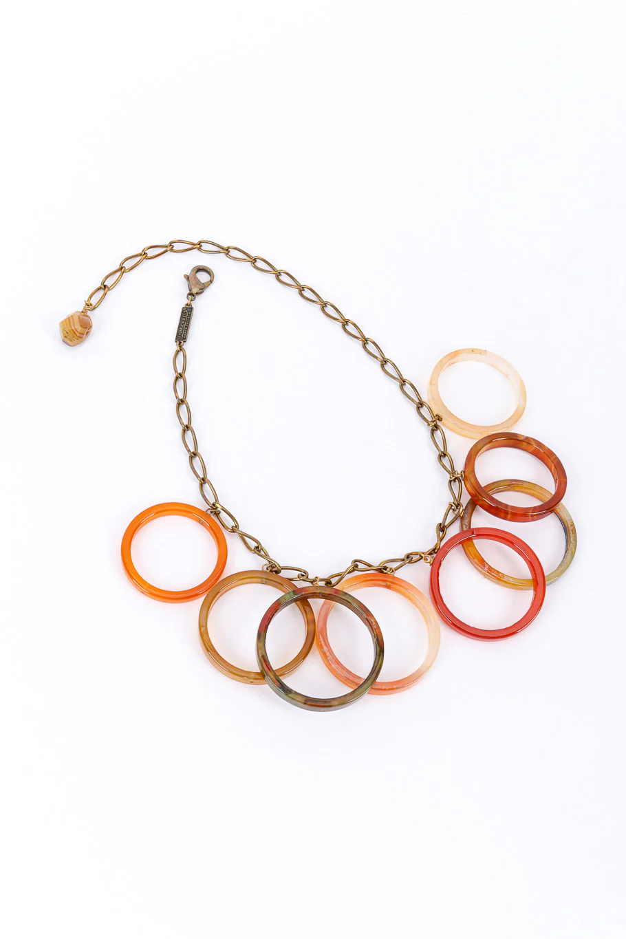Carnelian Rings Necklace - Image 3