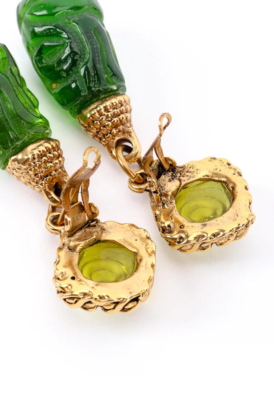 Carved Resin Drop Earrings - Image 6