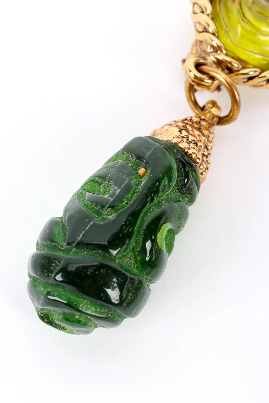 Carved Resin Drop Earrings - Image 7