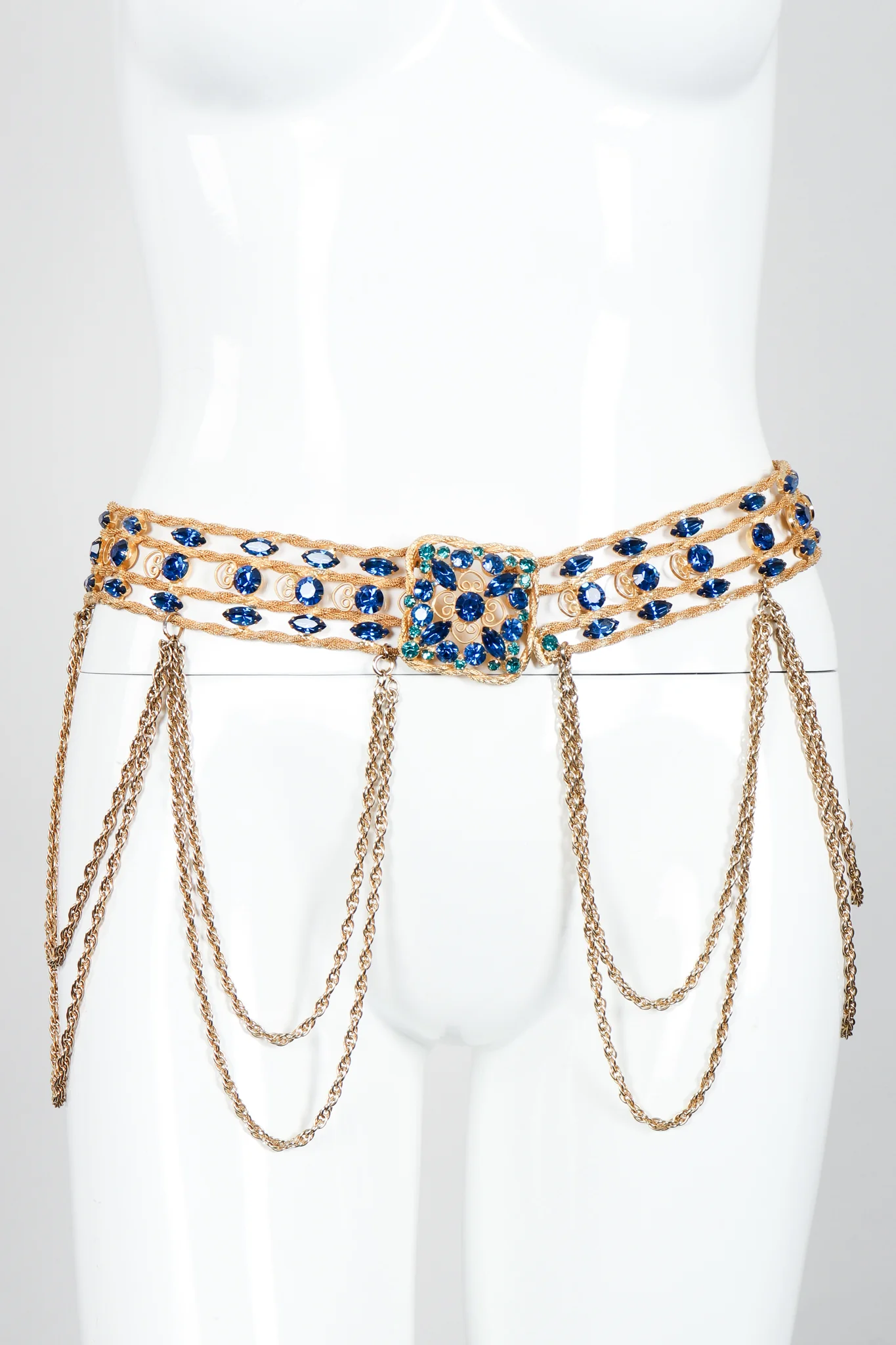 Draped Gold Gemstone Belt - Image 2