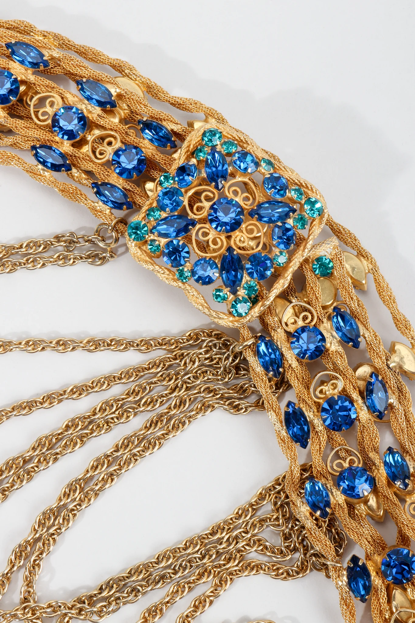 Draped Gold Gemstone Belt - Image 5