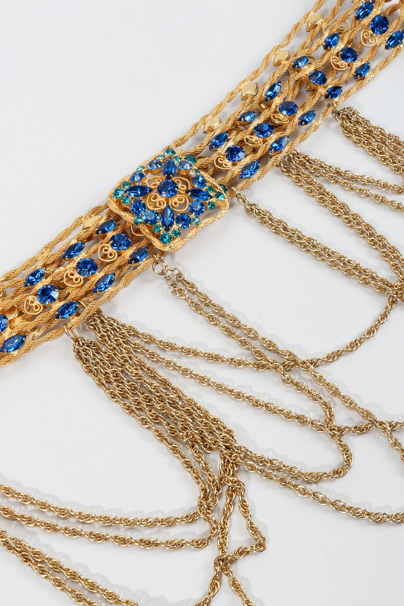 Draped Gold Gemstone Belt - Image 7