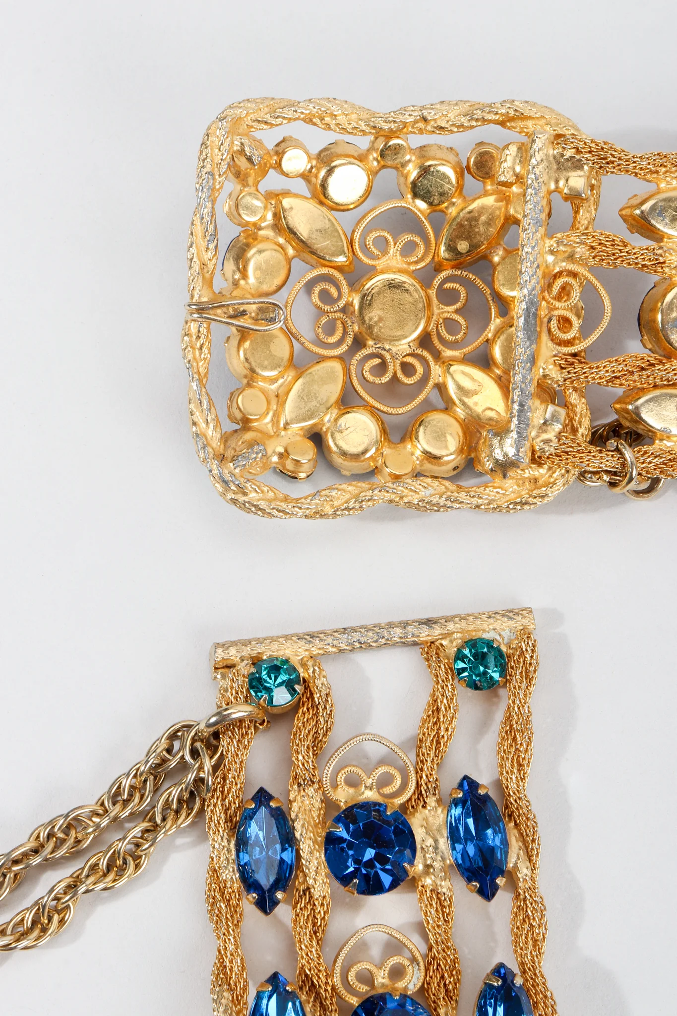 Draped Gold Gemstone Belt - Image 8