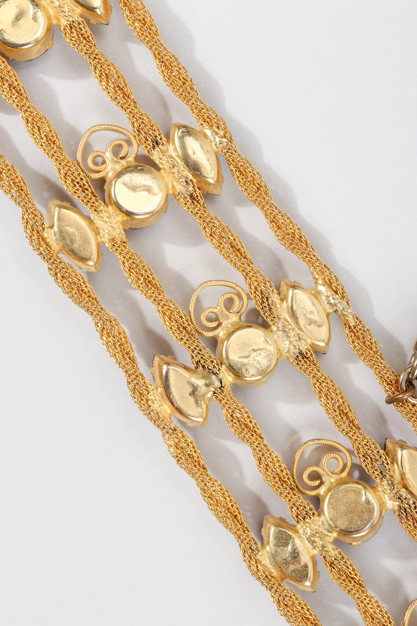 Draped Gold Gemstone Belt - Image 9