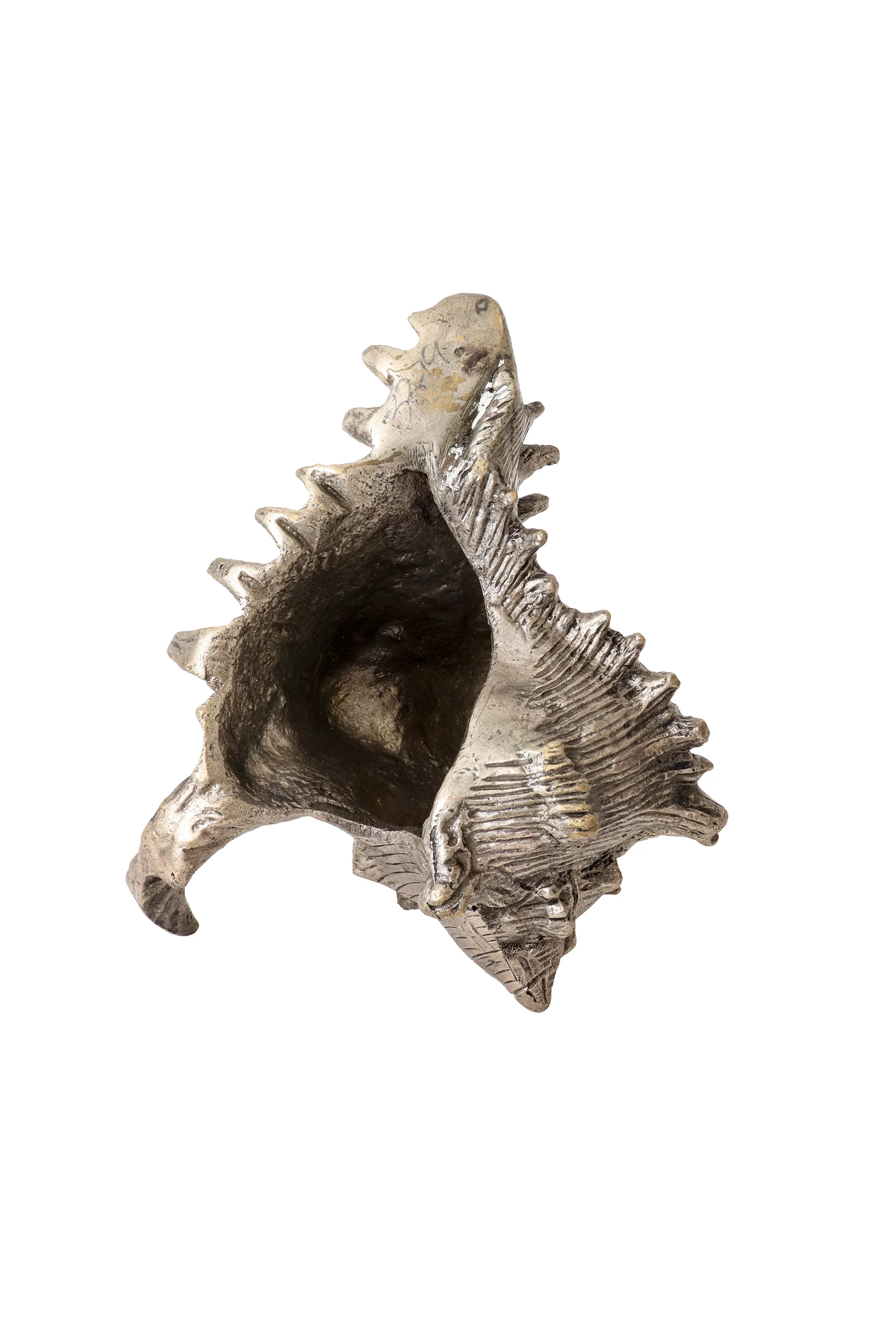 Cast Metal Conch Shell Sculpture II - Image 3