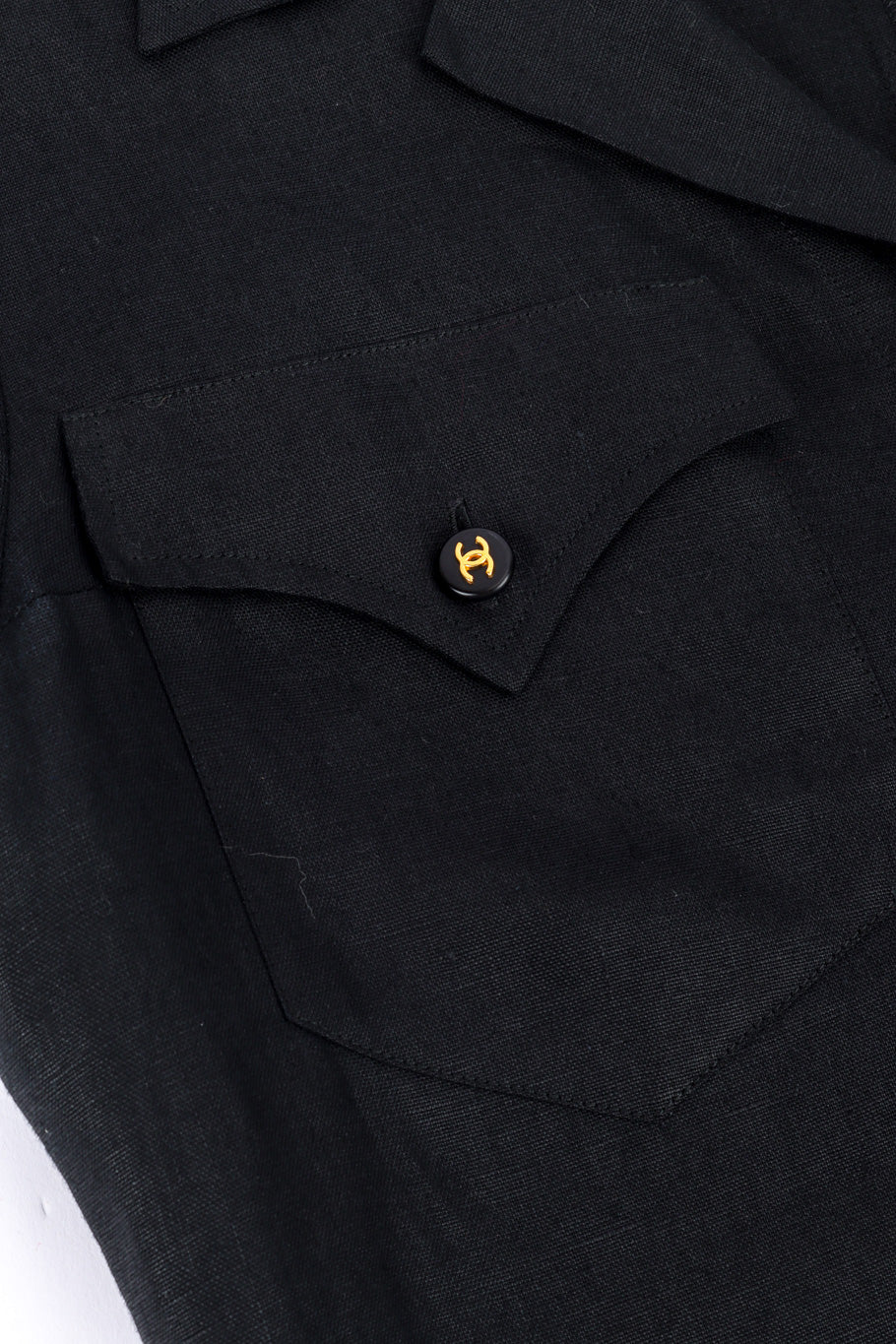 CC Button Linen Shirt - Image 5