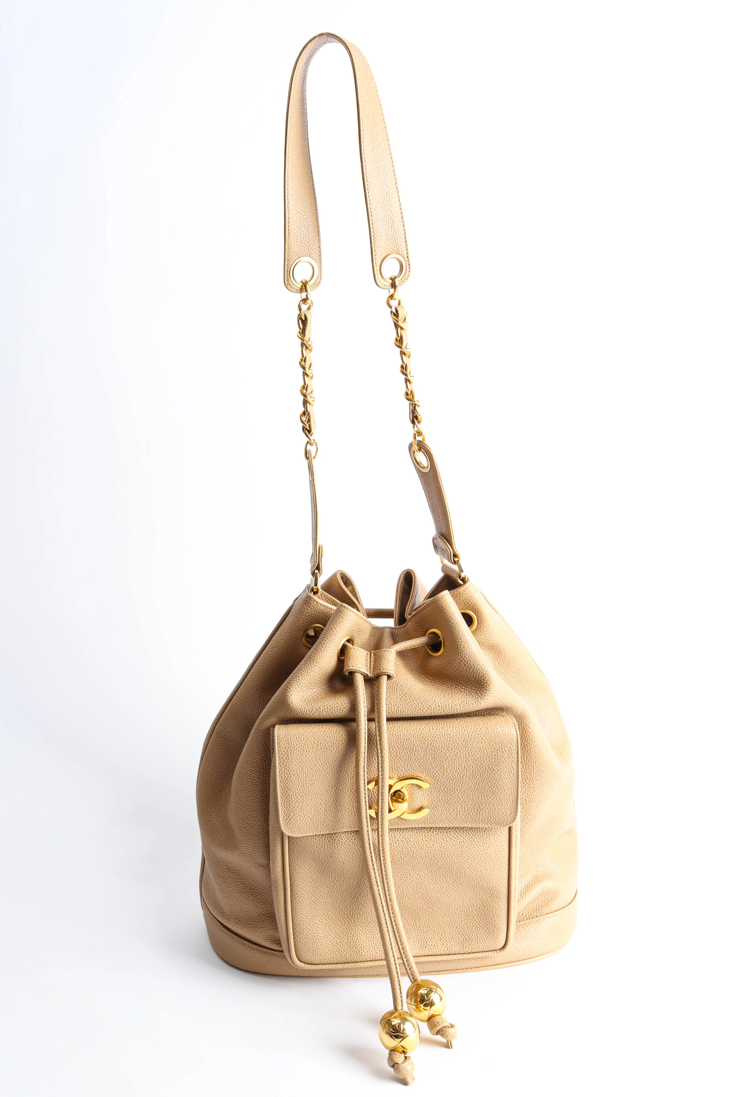CC Logo Drawstring Bucket Bag - Image 5