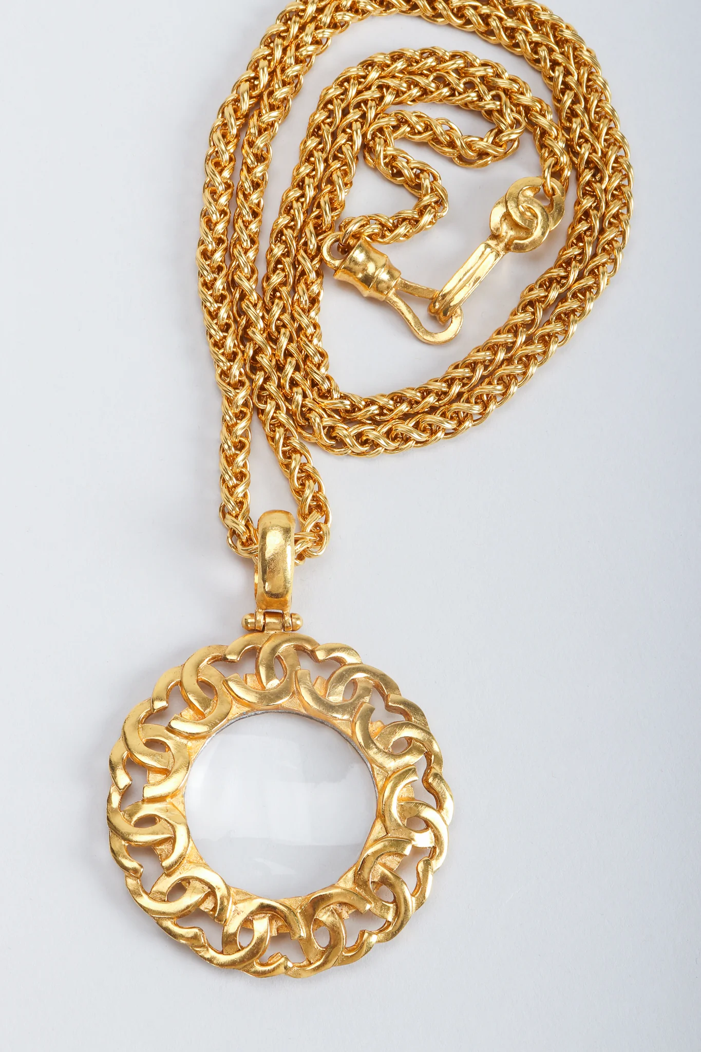 Logo Magnifying Glass Pendant