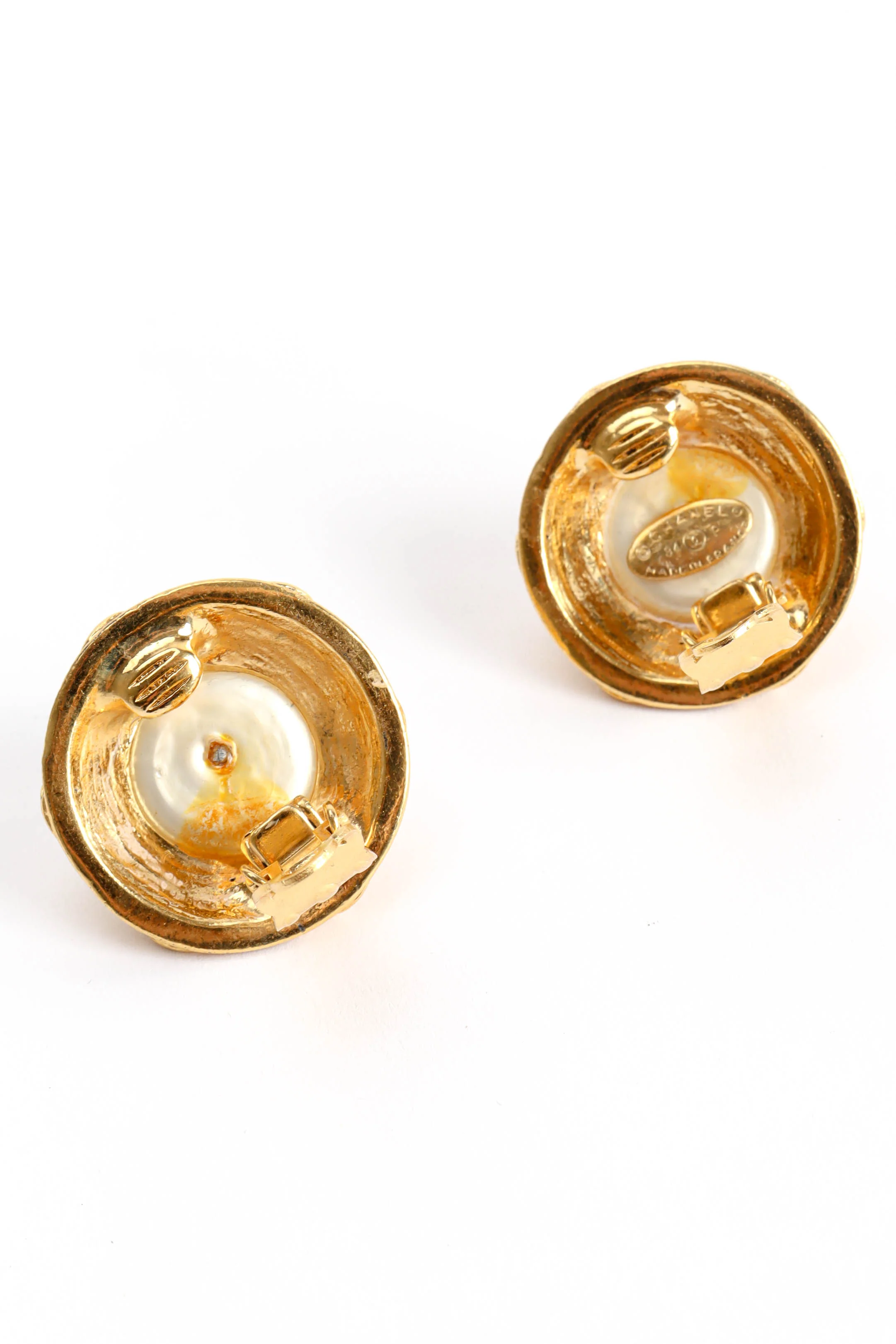 1994 CC Monogram Pearl Earrings - Image 7