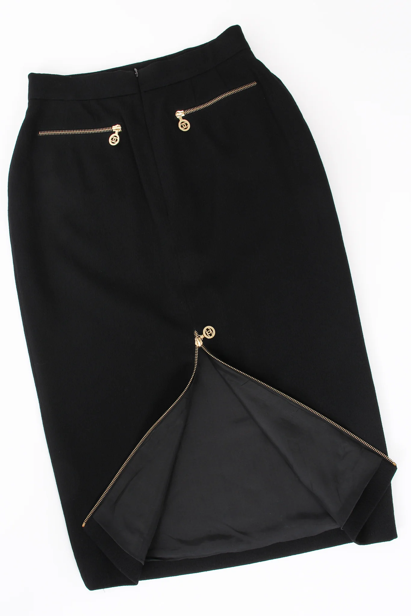 CC Logo Zipper Midi Skirt - Image 10