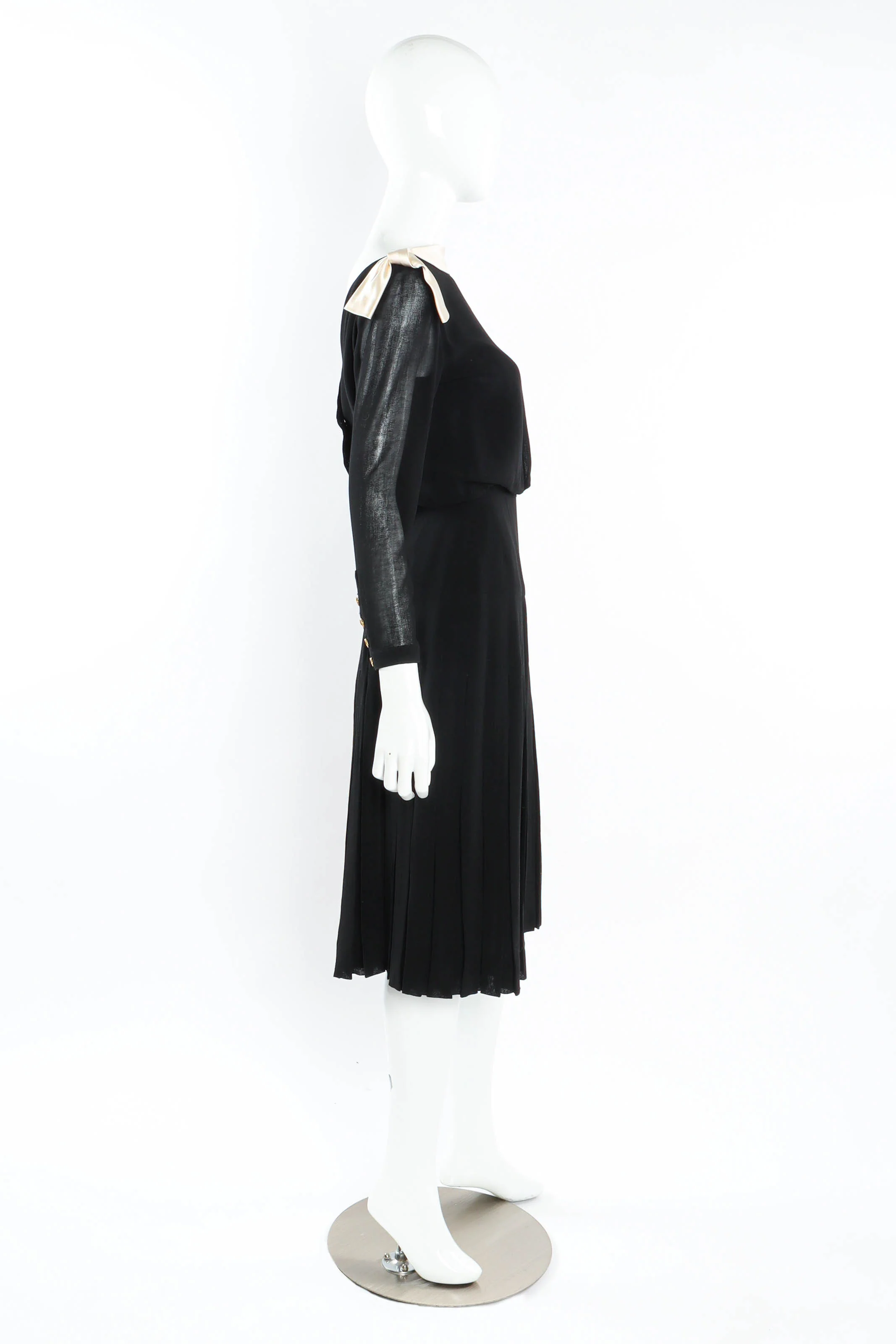 CC Pleated Wrap Dress - Image 3