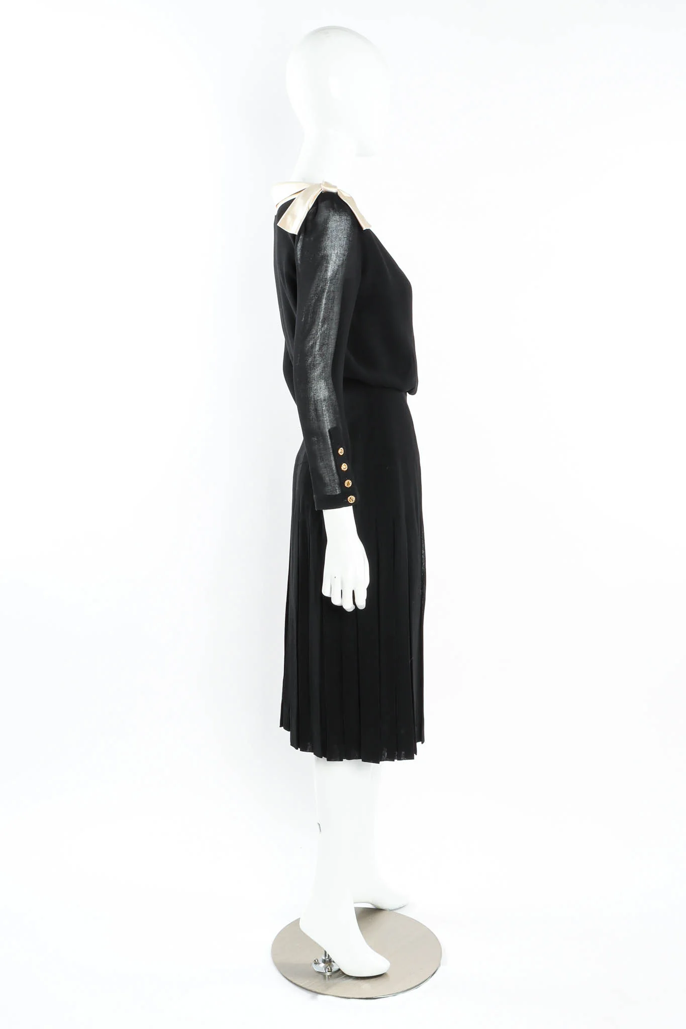 CC Pleated Wrap Dress - Image 5